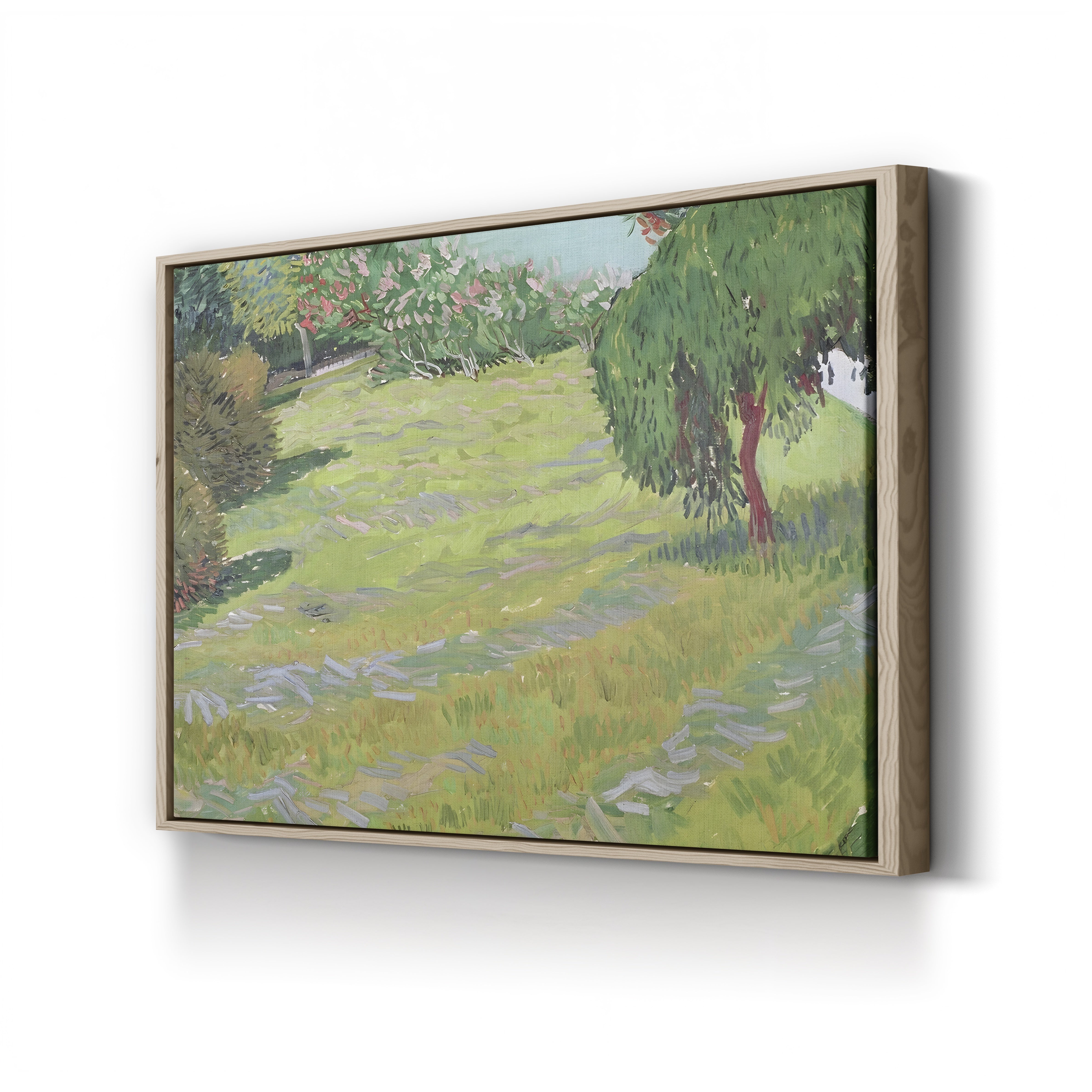 Field in Sunlight, 1888 – Vincent van Gogh Wall Art | Post-Impressionist Provençal Landscape Canvas Print