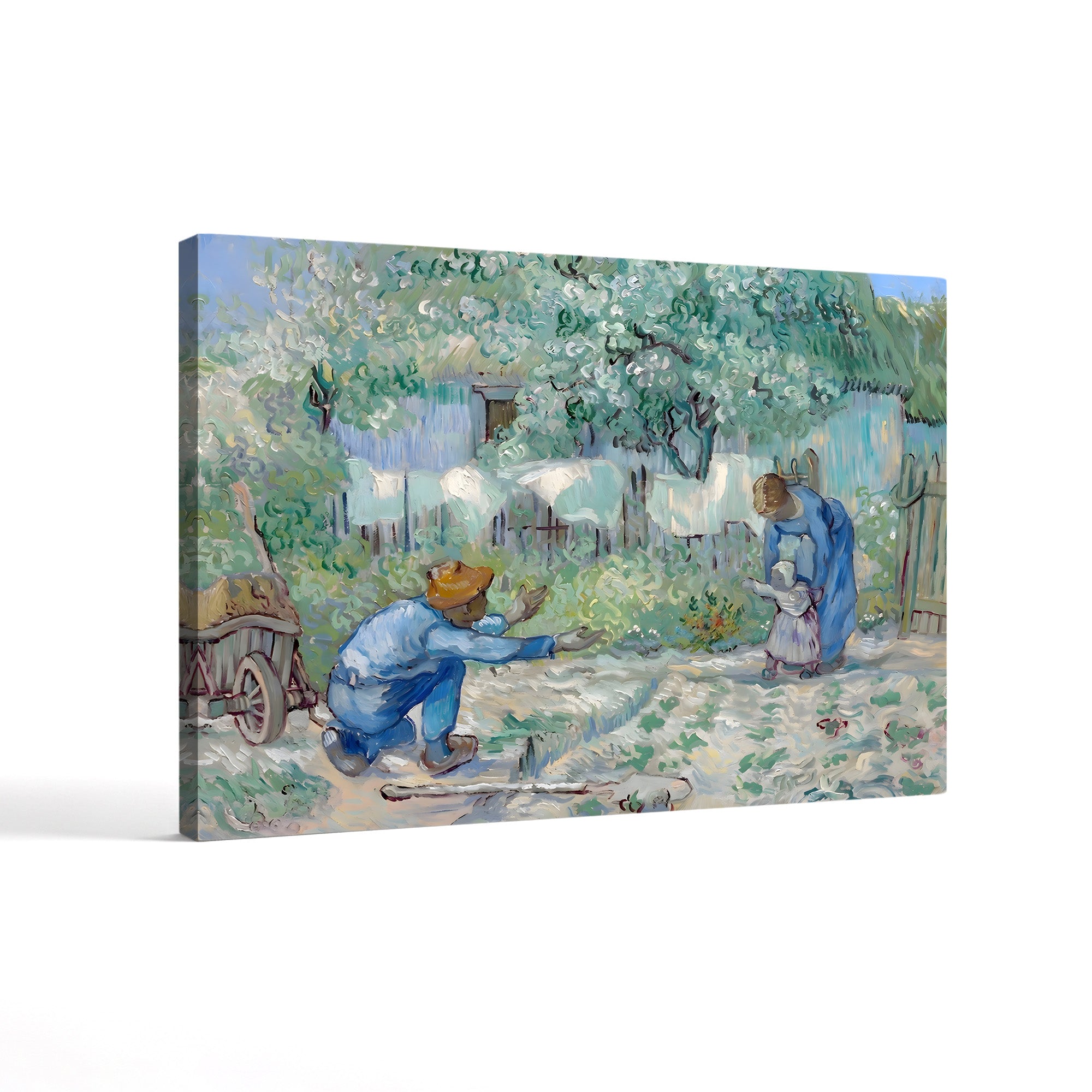 First Steps, After Millet, 1890 – Vincent van Gogh Wall Art | Post-Impressionist Saint-Rémy Canvas Print