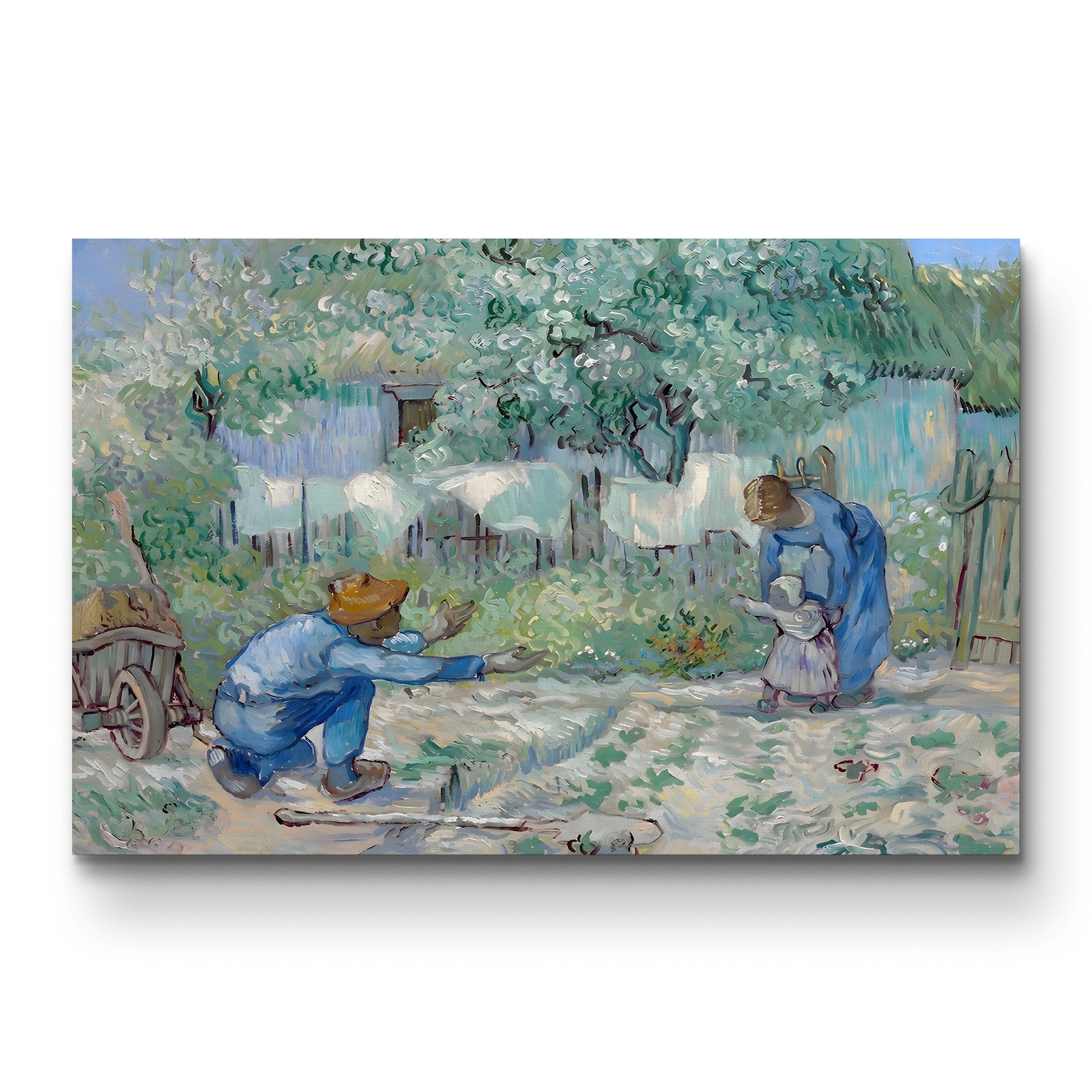 First Steps, After Millet, 1890 – Vincent van Gogh Wall Art | Post-Impressionist Saint-Rémy Canvas Print