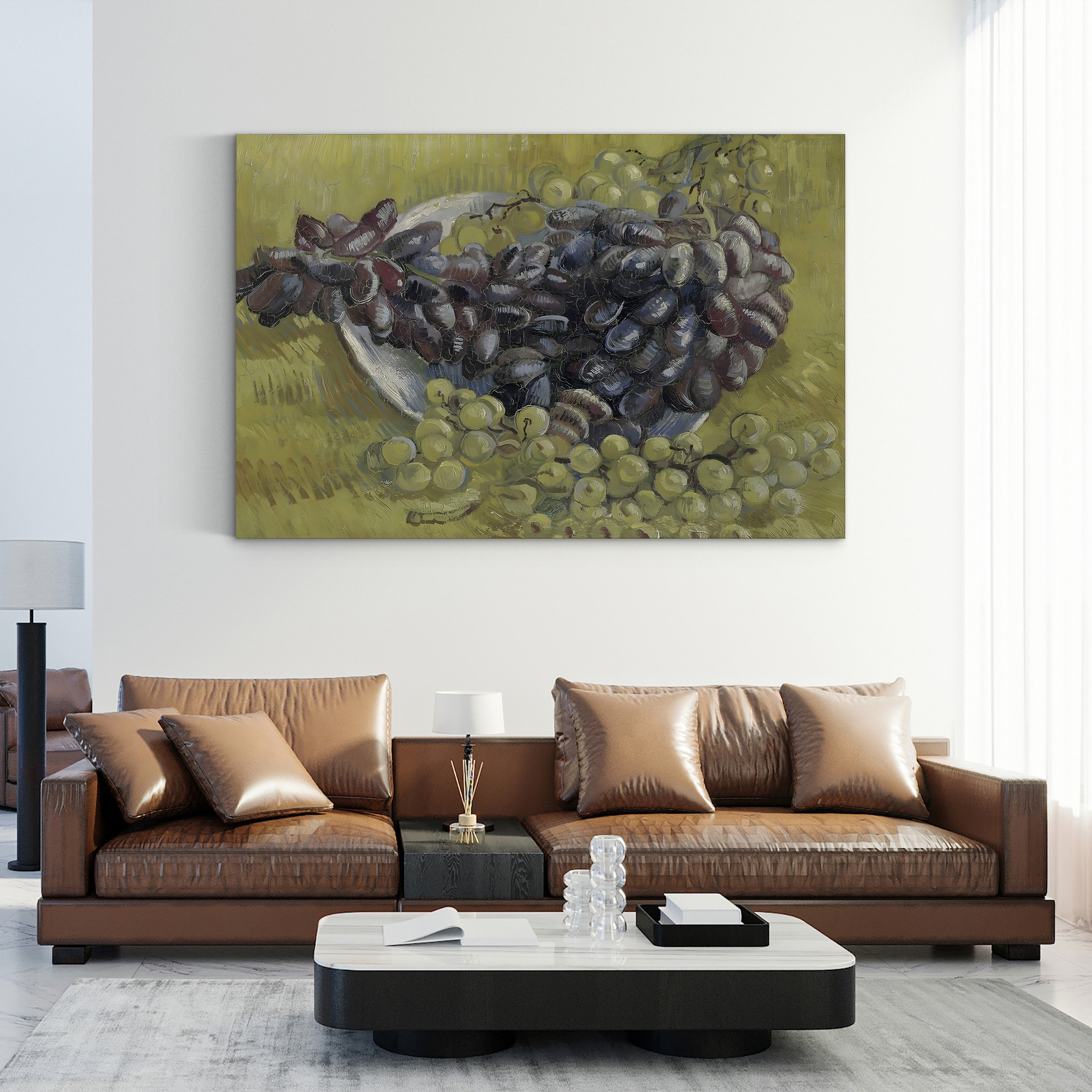 Grapes, 1887 – Vincent van Gogh Wall Art | Post-Impressionist Still Life Canvas Print