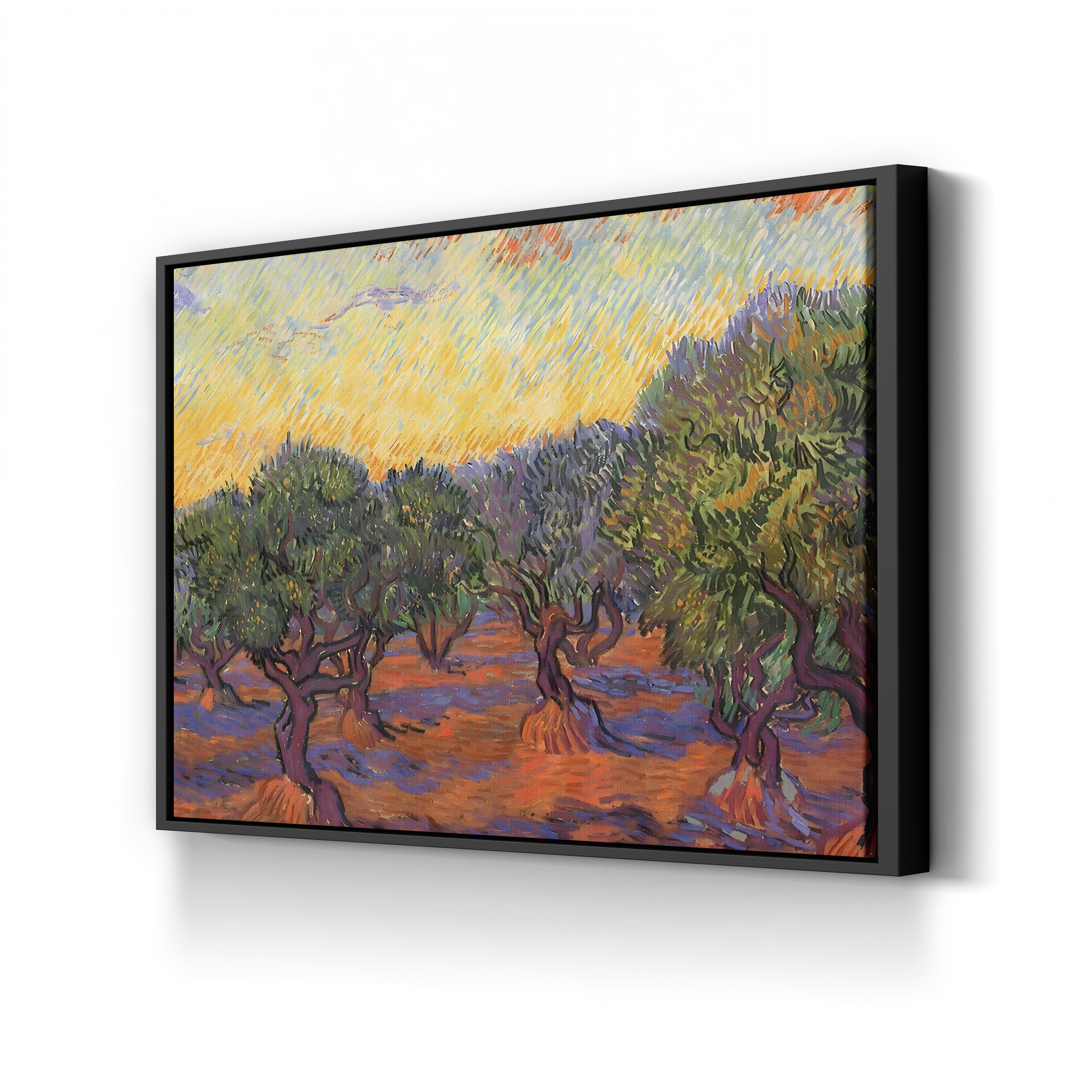 Grove of Olive Trees, 1889 – Vincent van Gogh Wall Art | Post-Impressionist Saint-Rémy Landscape Canvas Print