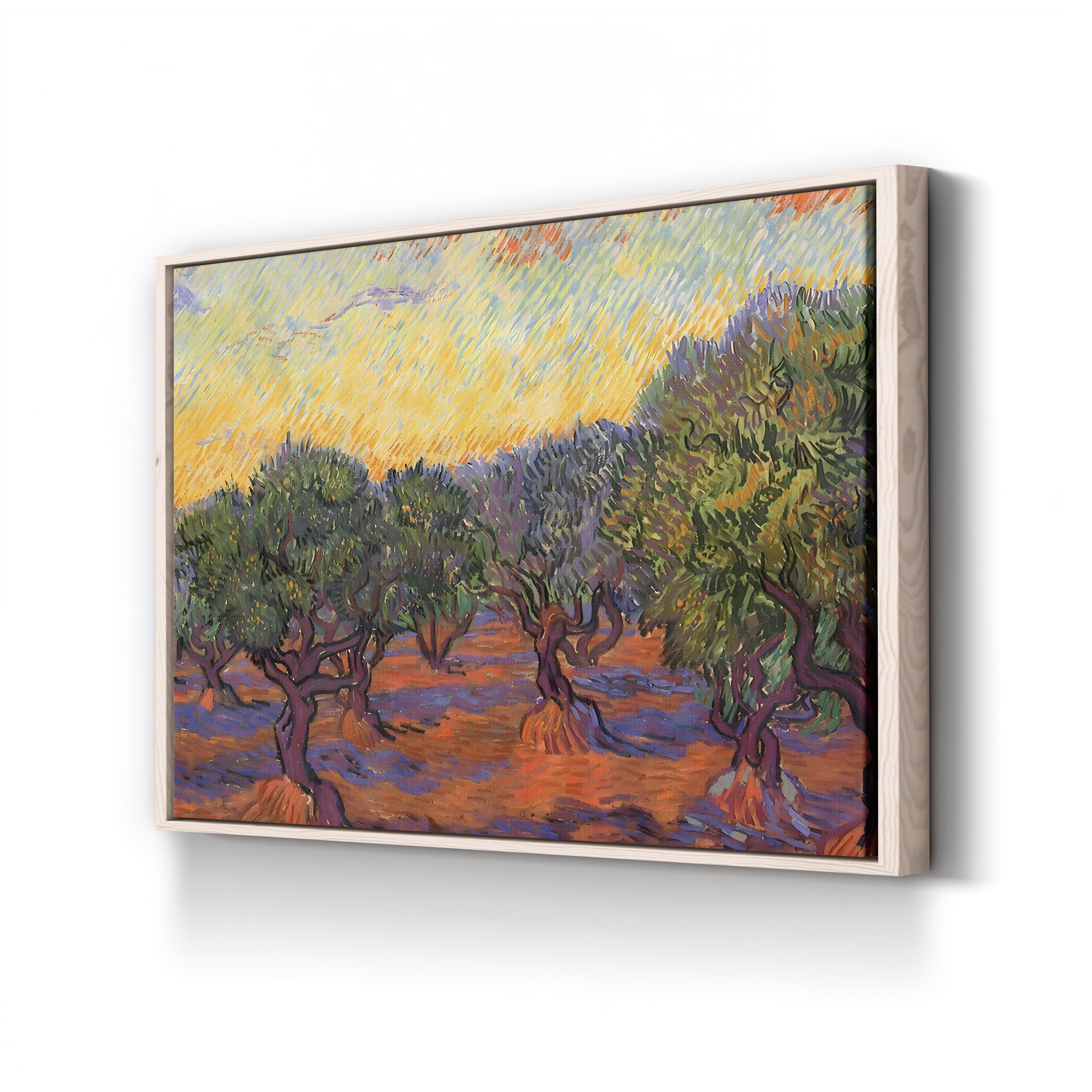 Grove of Olive Trees, 1889 – Vincent van Gogh Wall Art | Post-Impressionist Saint-Rémy Landscape Canvas Print