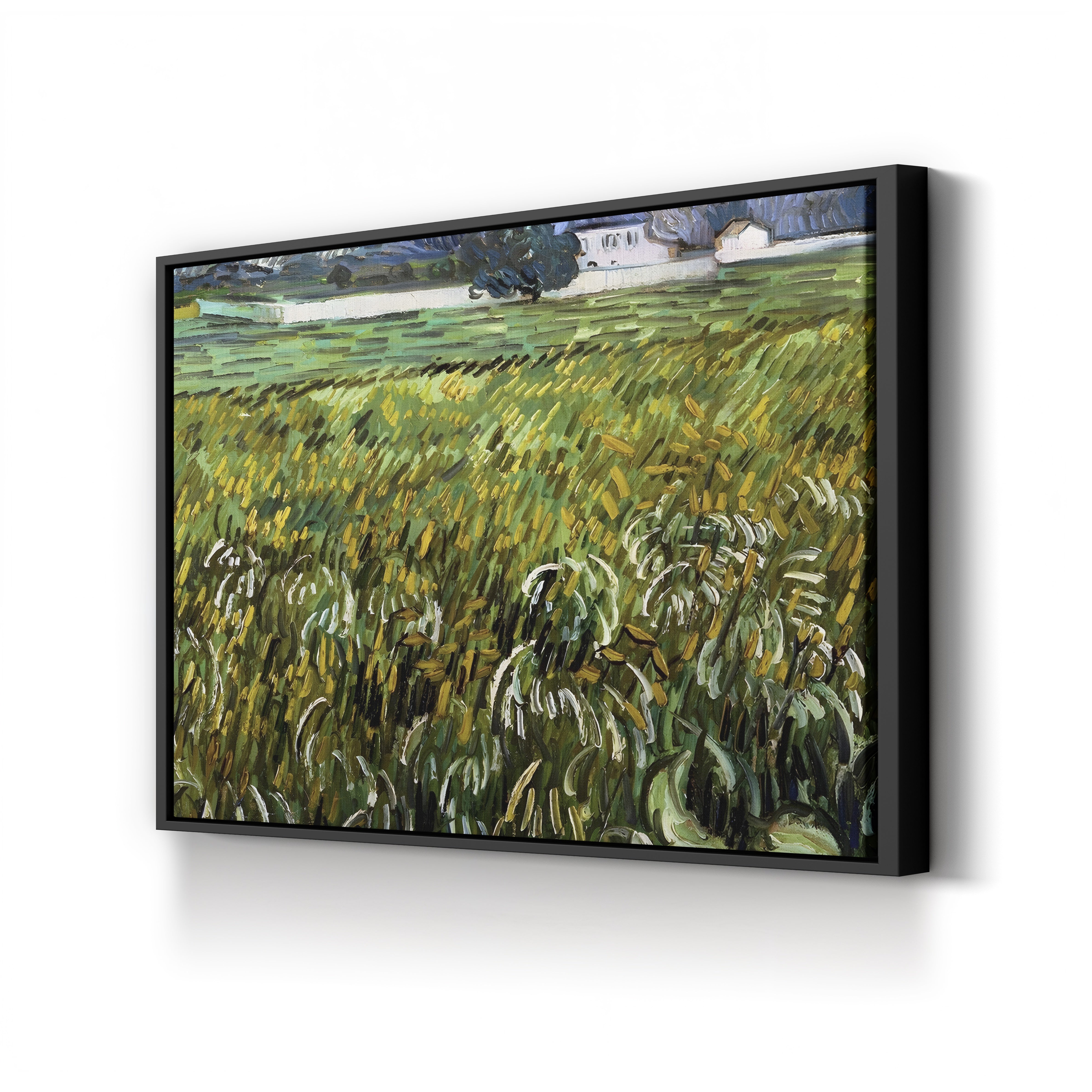 House at Auvers, 1890 – Vincent van Gogh Wall Art | Post-Impressionist Village Canvas Print