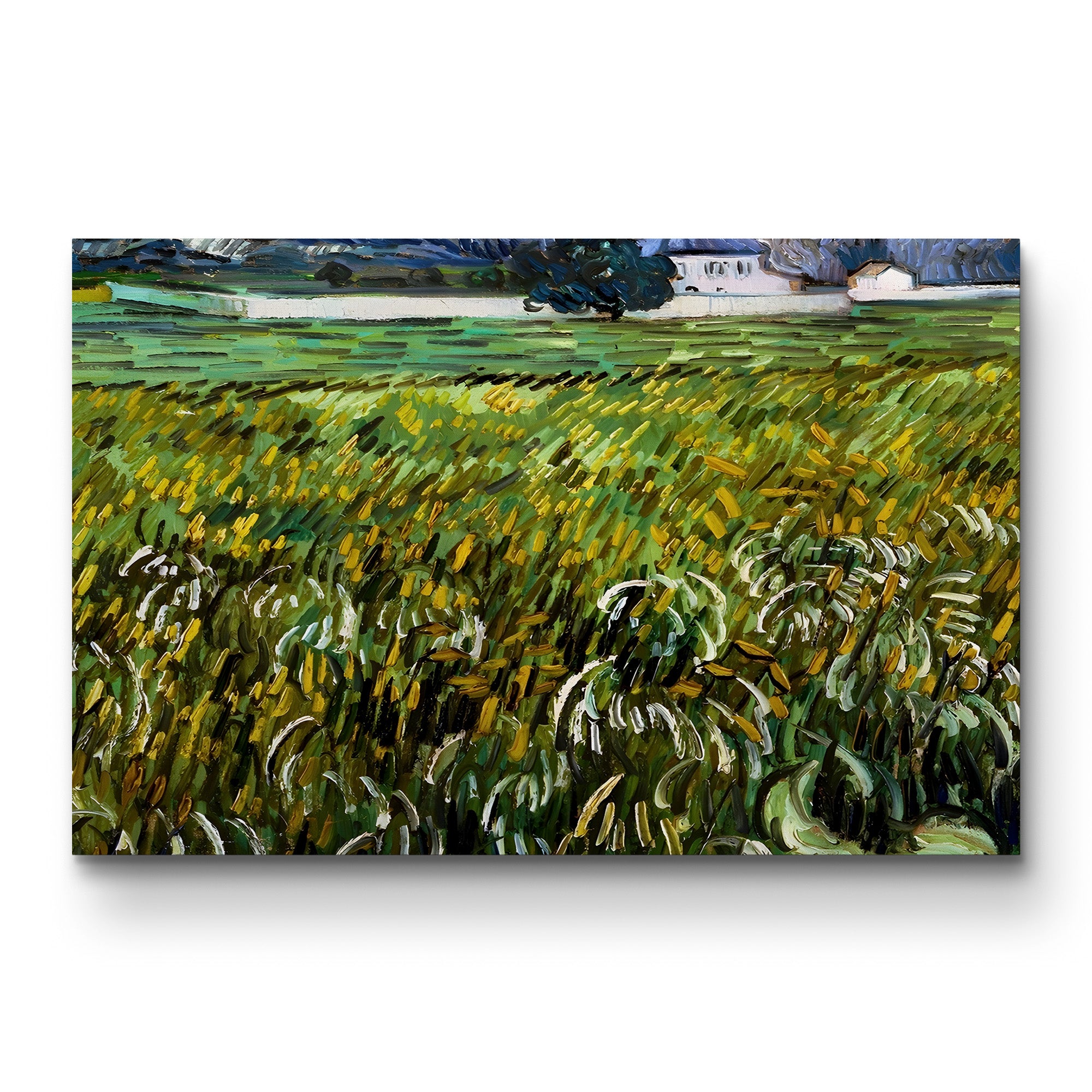 House at Auvers, 1890 – Vincent van Gogh Wall Art | Post-Impressionist Village Canvas Print