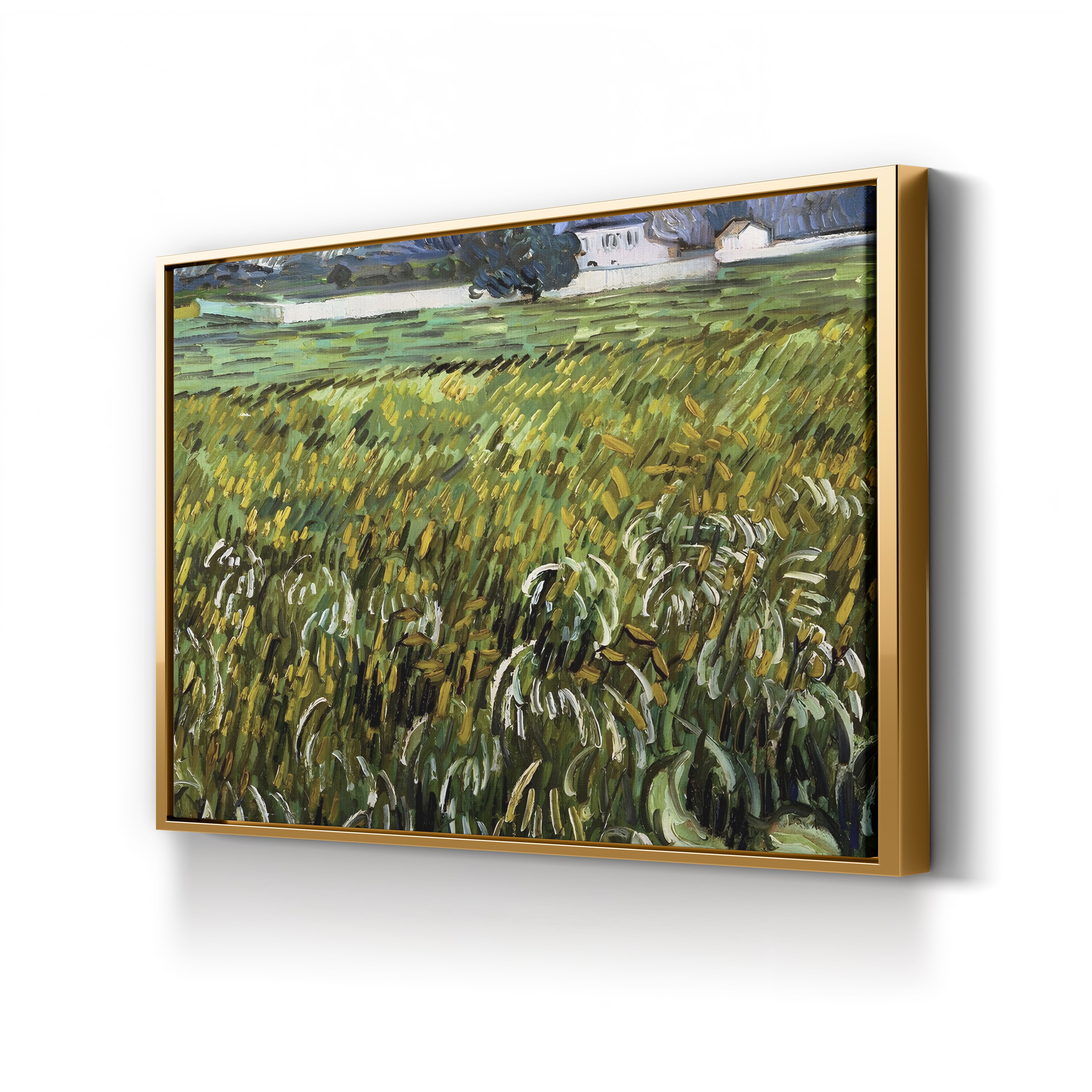 House at Auvers, 1890 – Vincent van Gogh Wall Art | Post-Impressionist Village Canvas Print