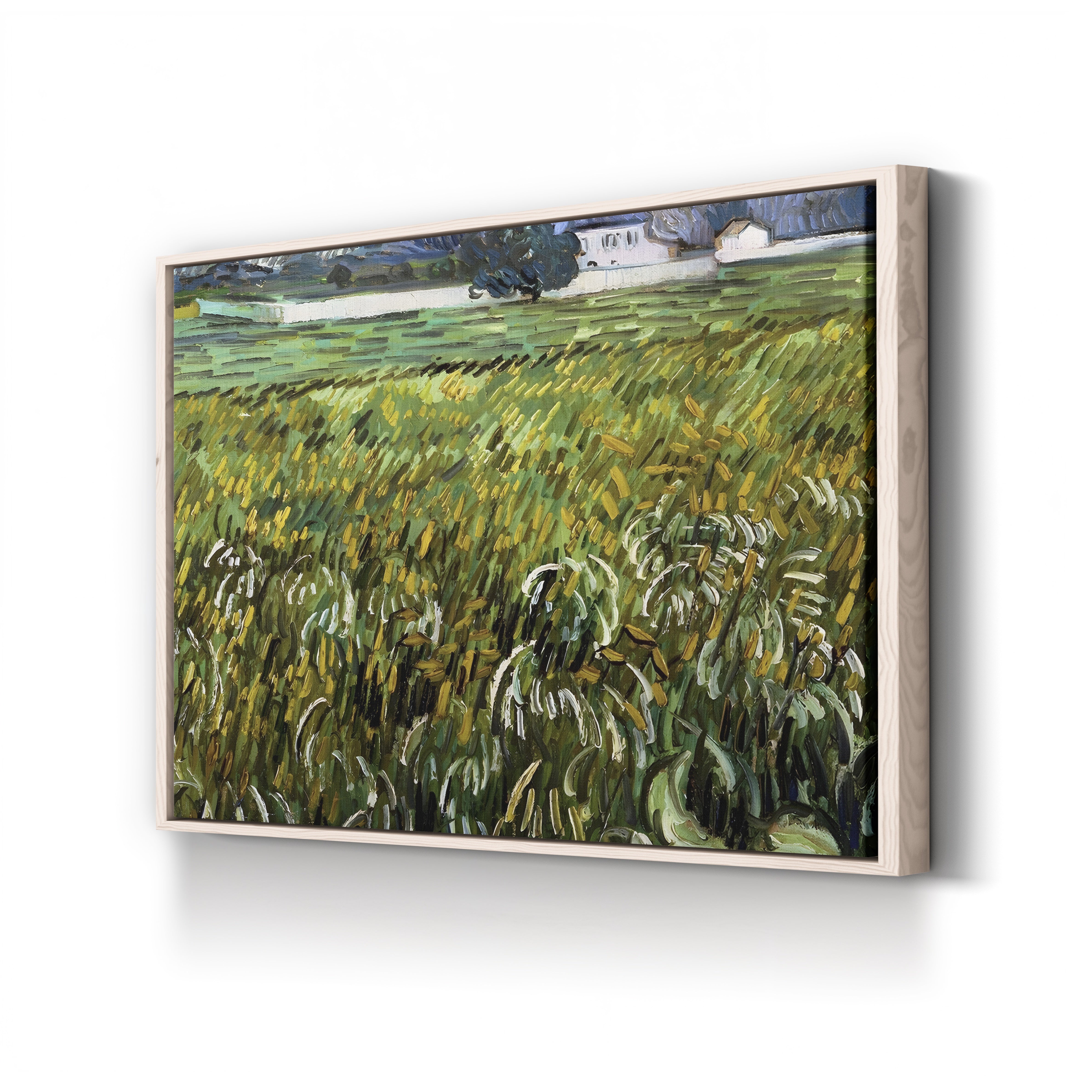 House at Auvers, 1890 – Vincent van Gogh Wall Art | Post-Impressionist Village Canvas Print
