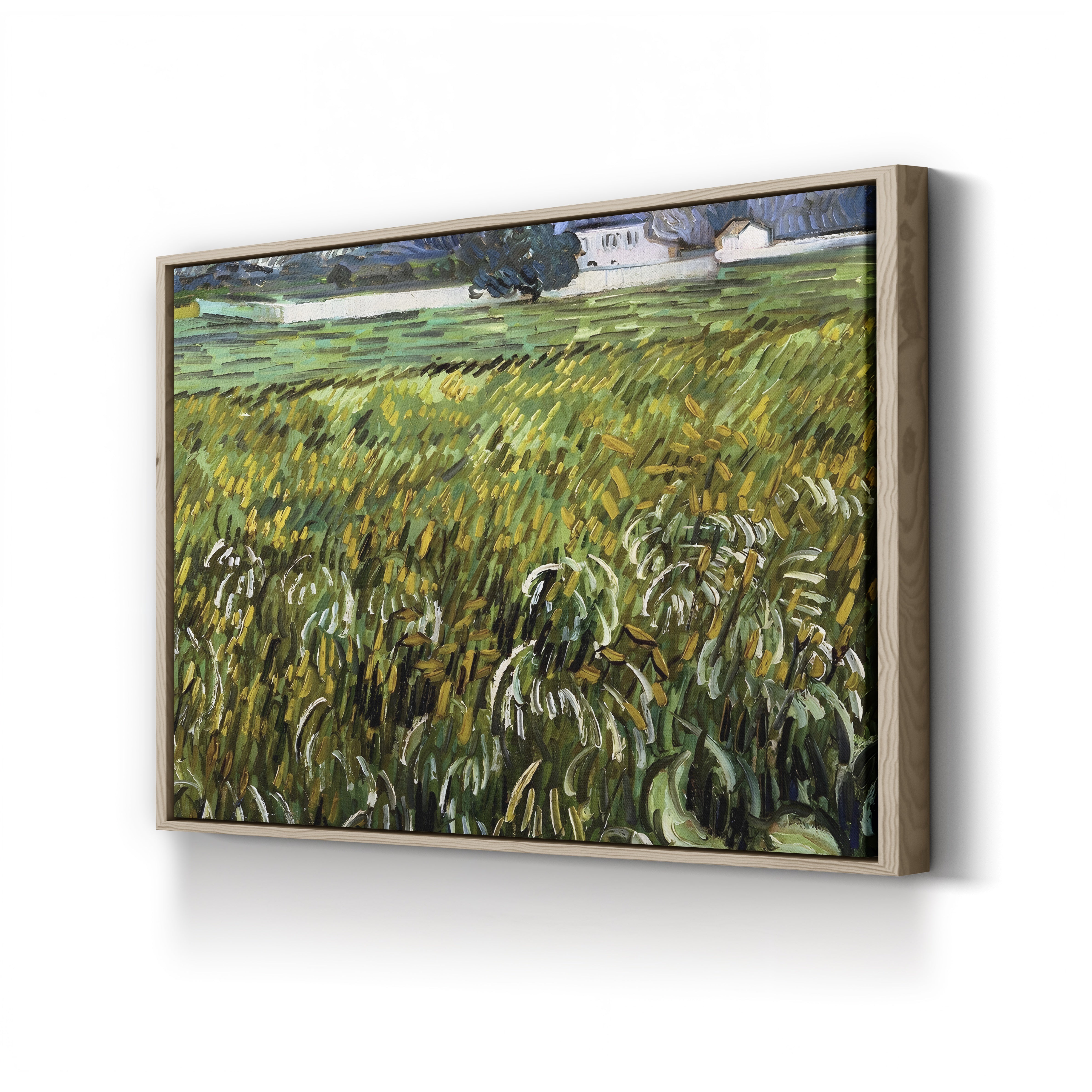 House at Auvers, 1890 – Vincent van Gogh Wall Art | Post-Impressionist Village Canvas Print