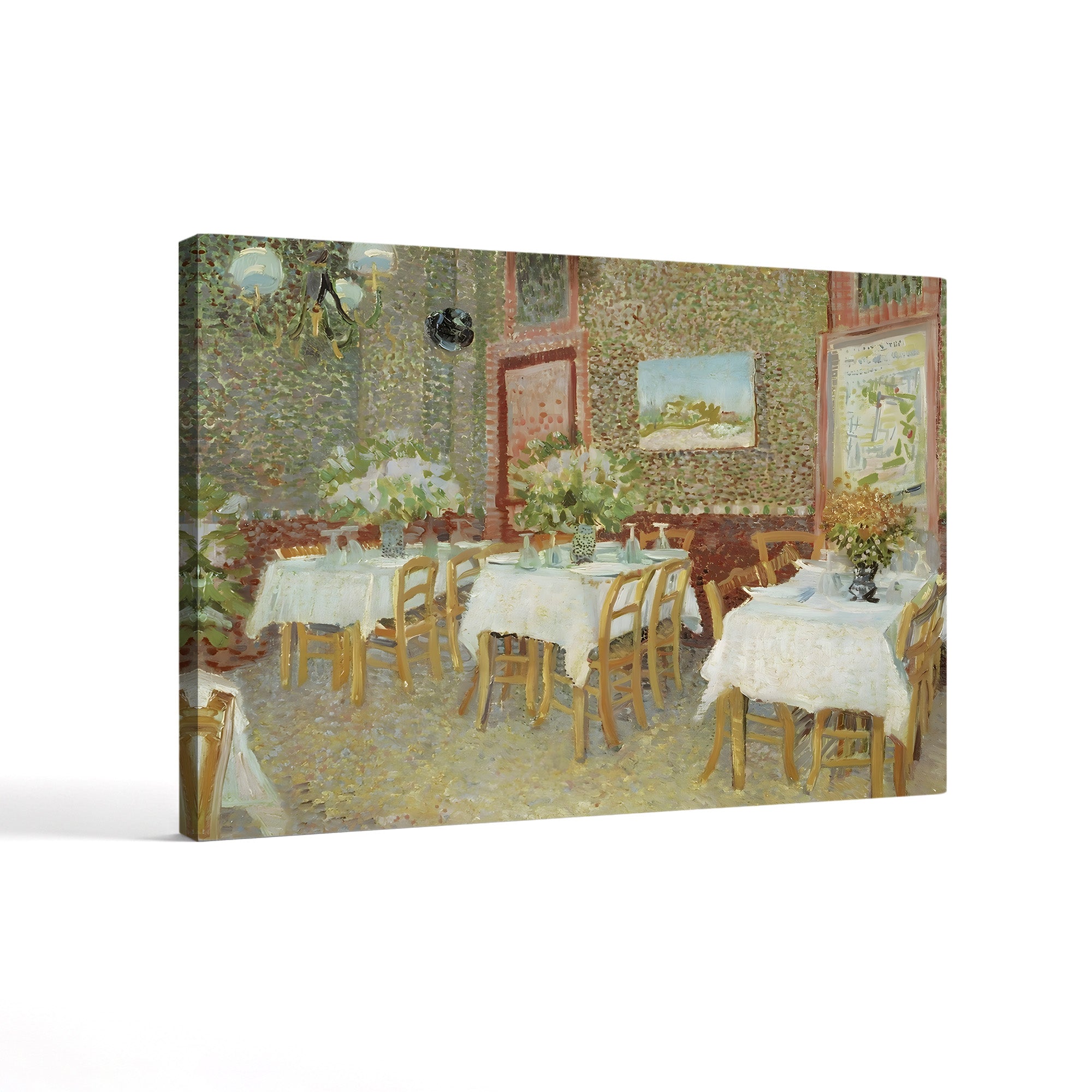 Interior of a Restaurant, 1887 – Vincent van Gogh Wall Art | Post-Impressionist Interior Canvas Print