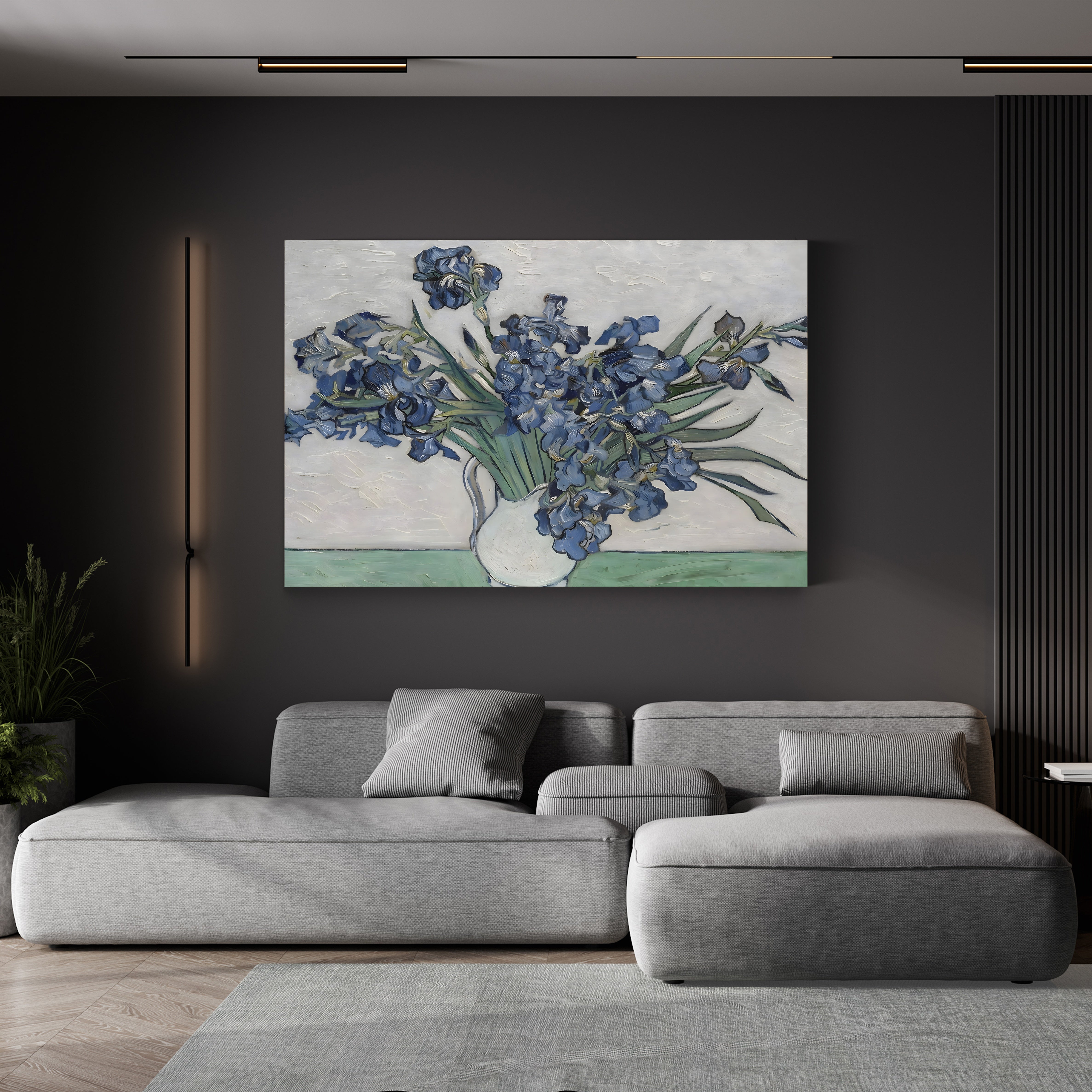 Irises, 1889 – Vincent van Gogh Wall Art | Post-Impressionist Floral Canvas Print