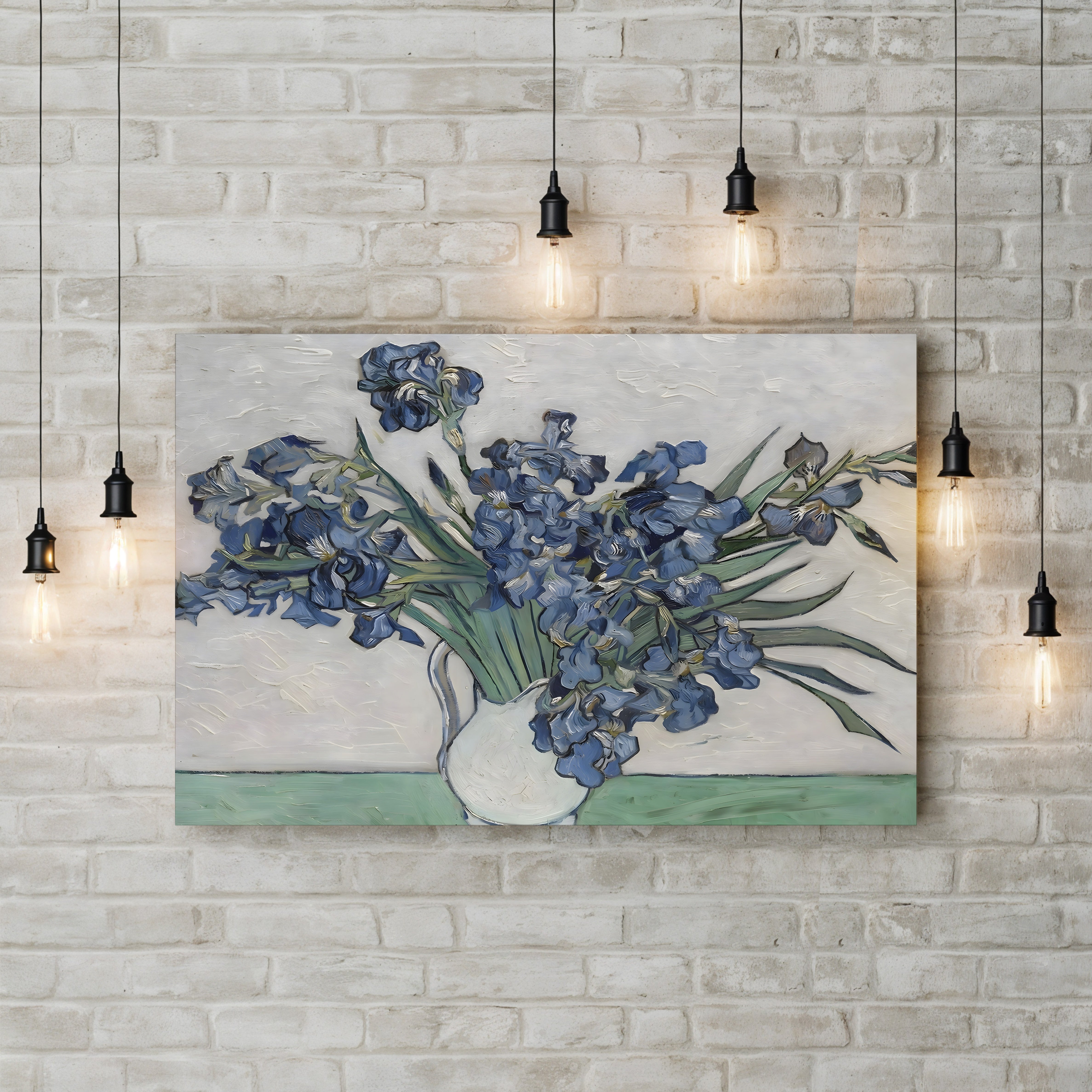 Irises, 1889 – Vincent van Gogh Wall Art | Post-Impressionist Floral Canvas Print