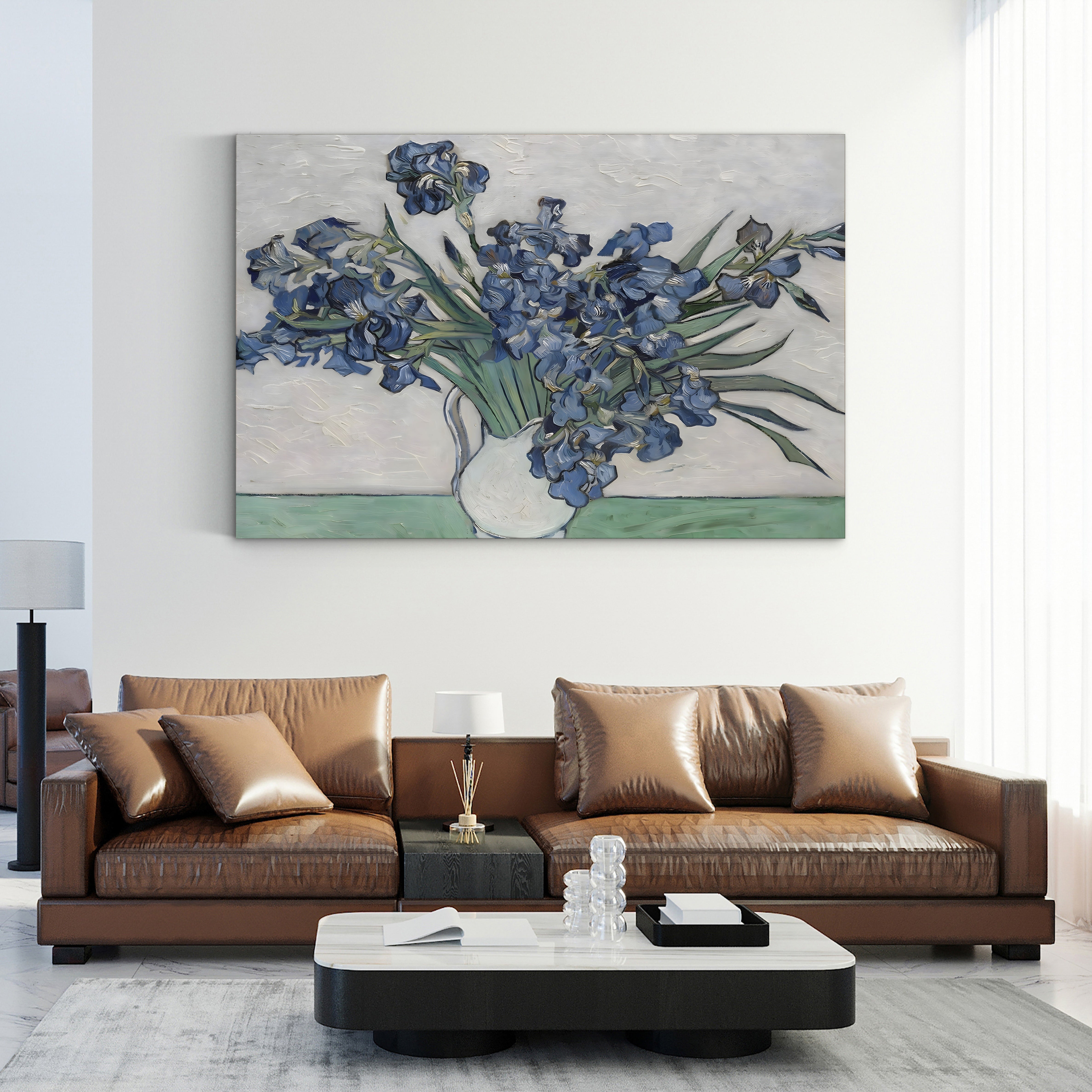 Irises, 1889 – Vincent van Gogh Wall Art | Post-Impressionist Floral Canvas Print
