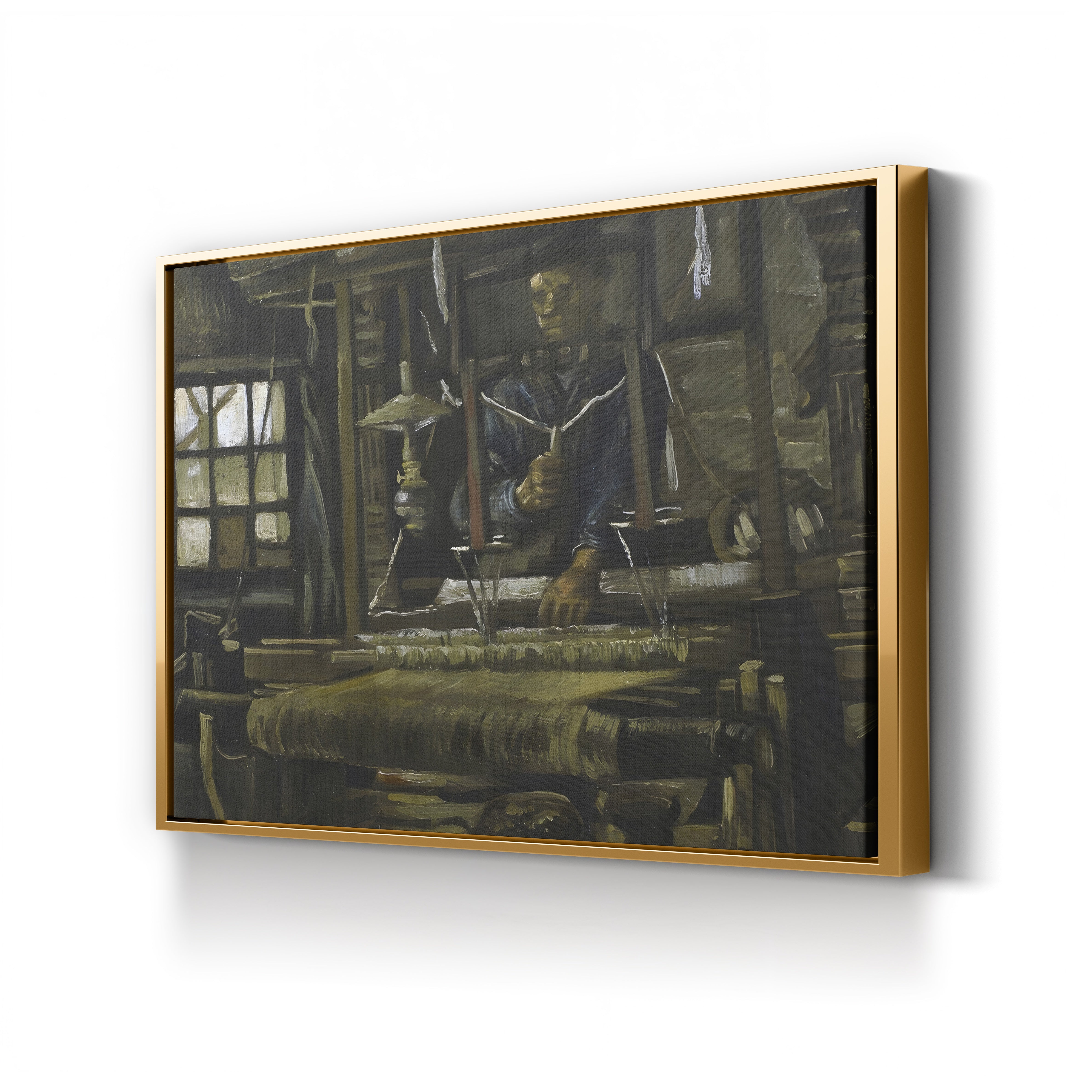 La Maison du Tisserand (A Weaver's Cottage), 1884 – Vincent van Gogh Wall Art | Early Dutch Architectural Canvas Print