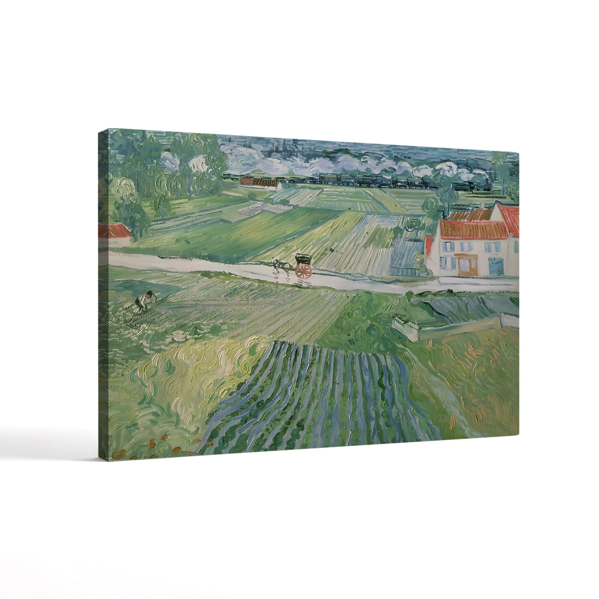 Landscape at Auvers after the Rain, 1890 – Vincent van Gogh Wall Art | Post-Impressionist Landscape Canvas Print