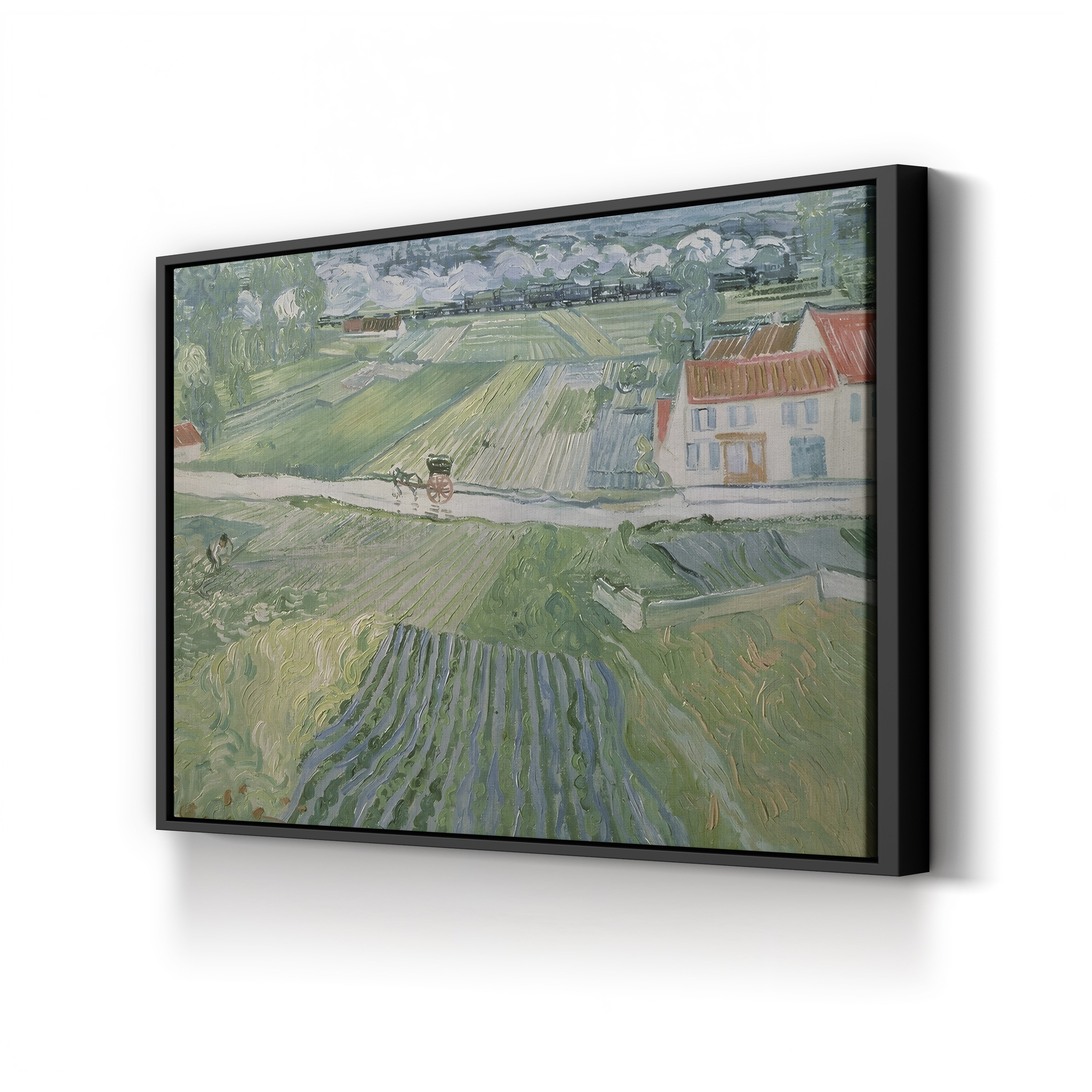 Landscape at Auvers after the Rain, 1890 – Vincent van Gogh Wall Art | Post-Impressionist Landscape Canvas Print
