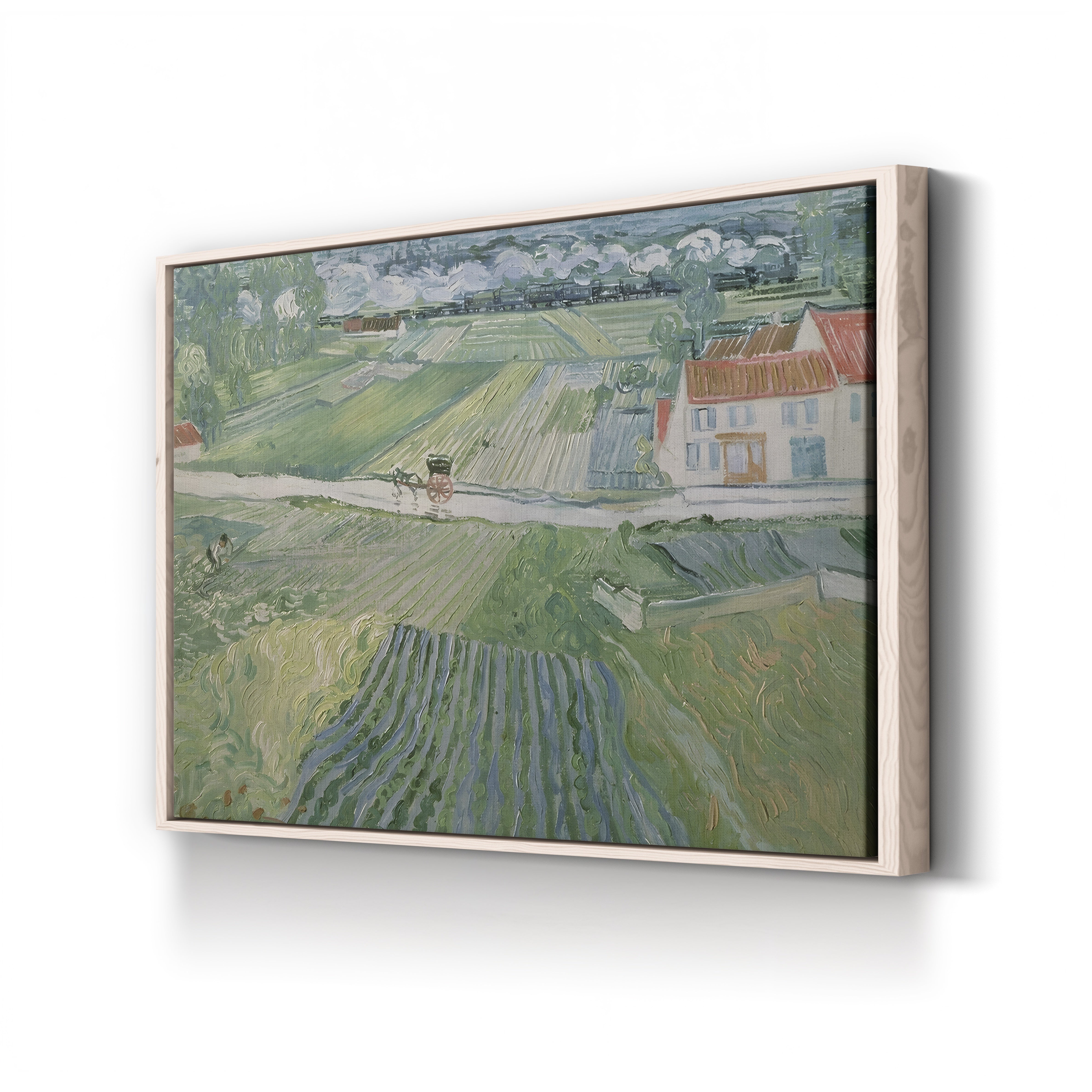 Landscape at Auvers after the Rain, 1890 – Vincent van Gogh Wall Art | Post-Impressionist Landscape Canvas Print