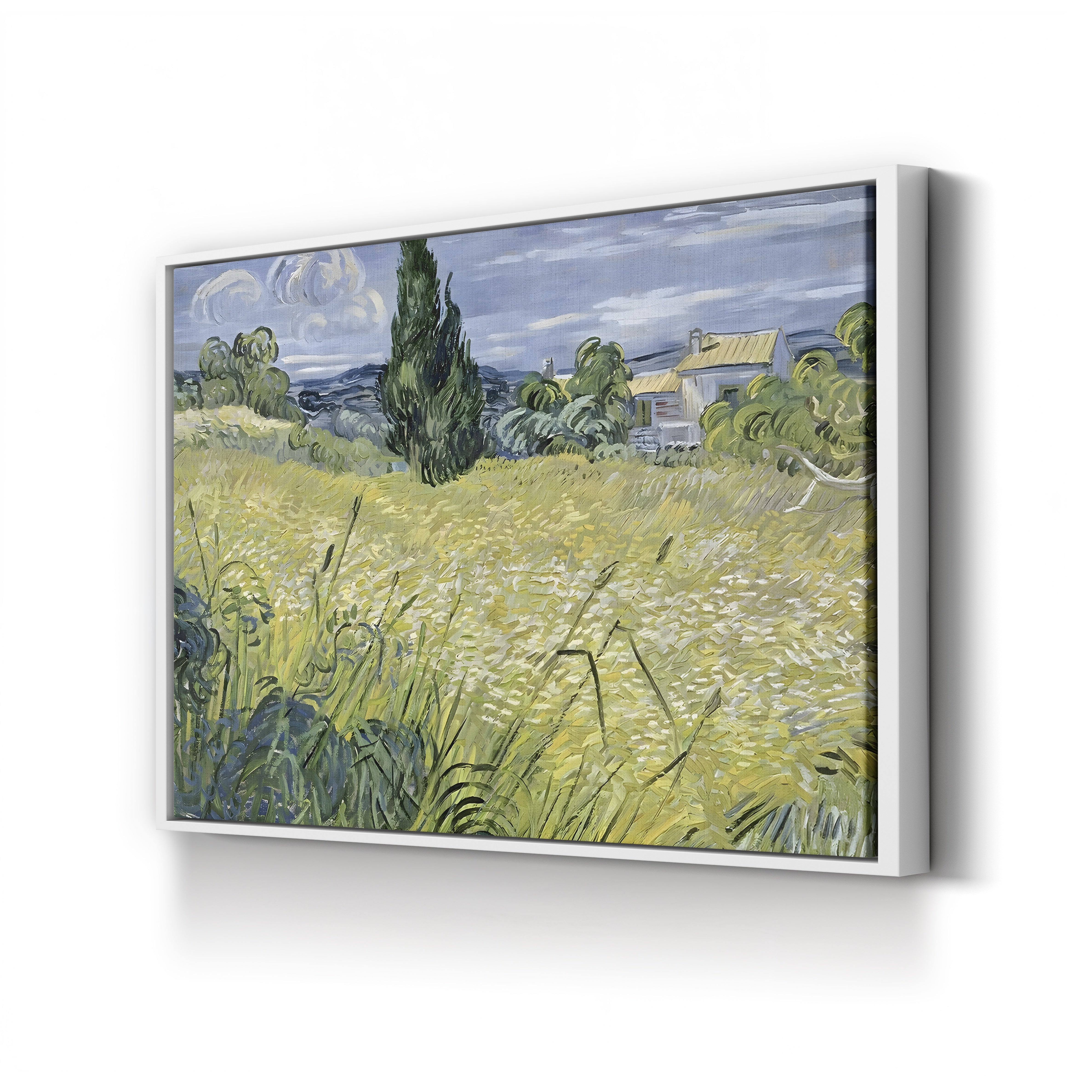 Landscape with Green Corn, 1889 – Vincent van Gogh Wall Art | Post-Impressionist Landscape Canvas Print
