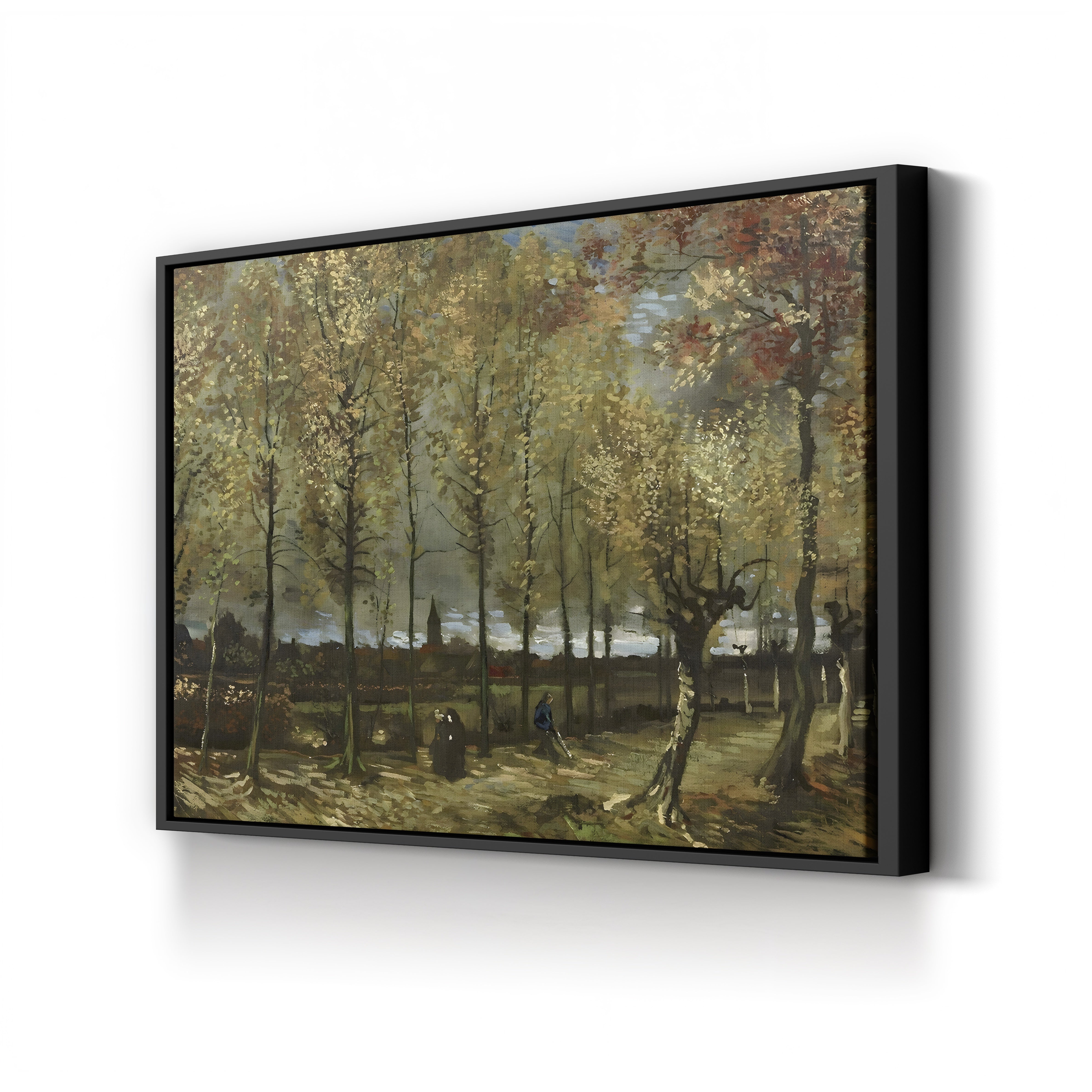 Lane with Poplars Near Nuenen, 1885 – Vincent van Gogh Wall Art | Early Dutch Landscape Canvas Print