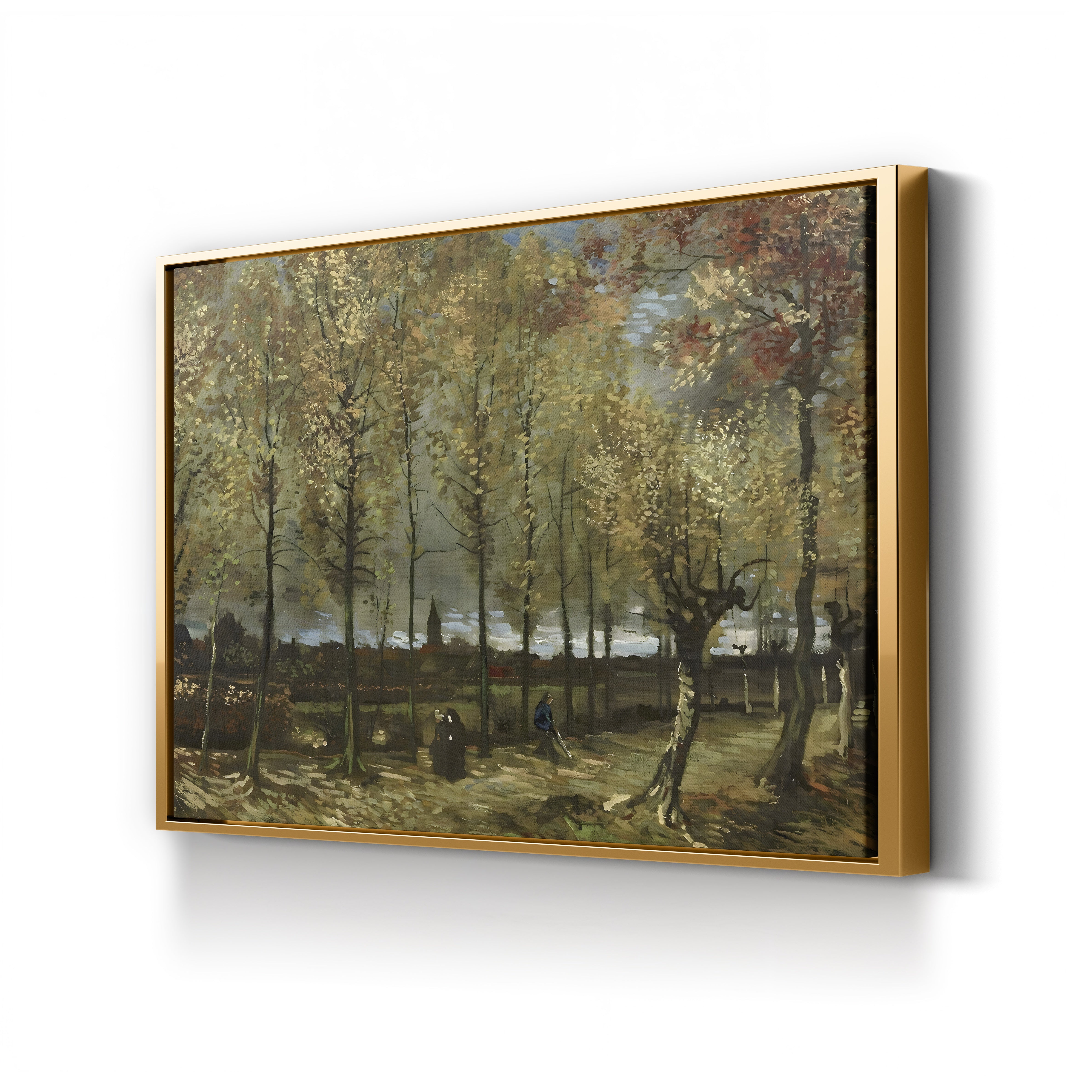 Lane with Poplars Near Nuenen, 1885 – Vincent van Gogh Wall Art | Early Dutch Landscape Canvas Print