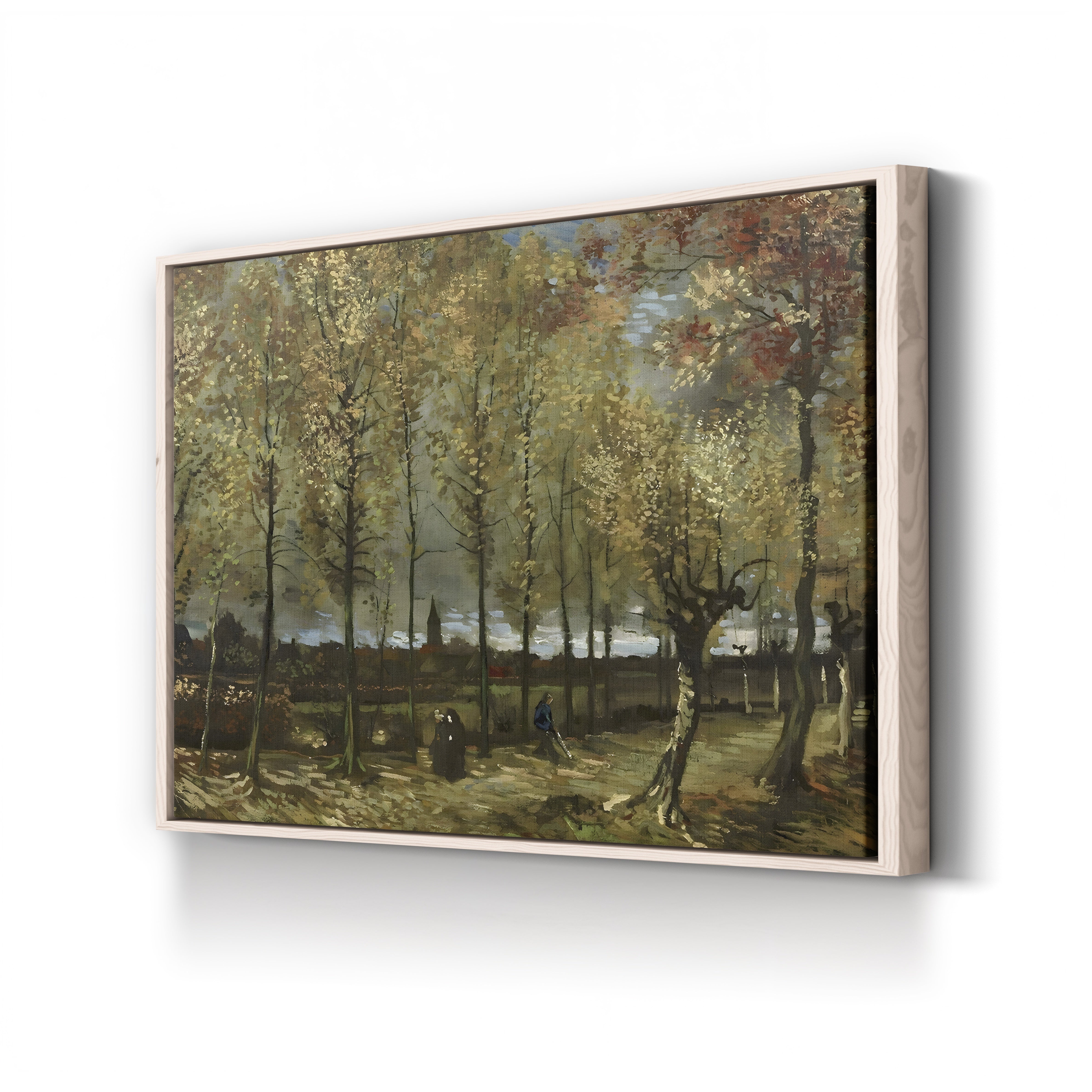 Lane with Poplars Near Nuenen, 1885 – Vincent van Gogh Wall Art | Early Dutch Landscape Canvas Print