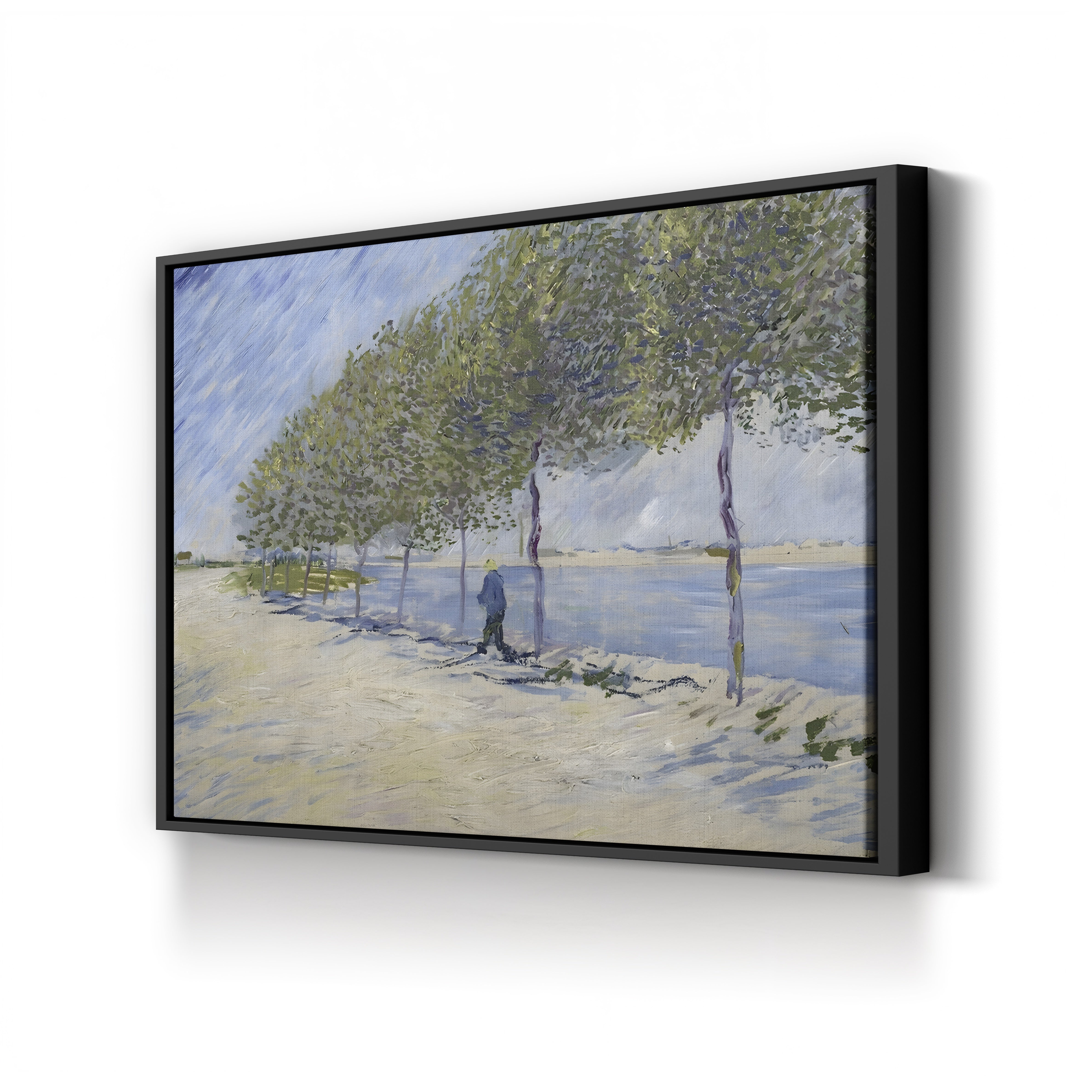 Les Quais de Seine, Paris, 1887 – Vincent van Gogh Wall Art | Post-Impressionist Cityscape Canvas Print