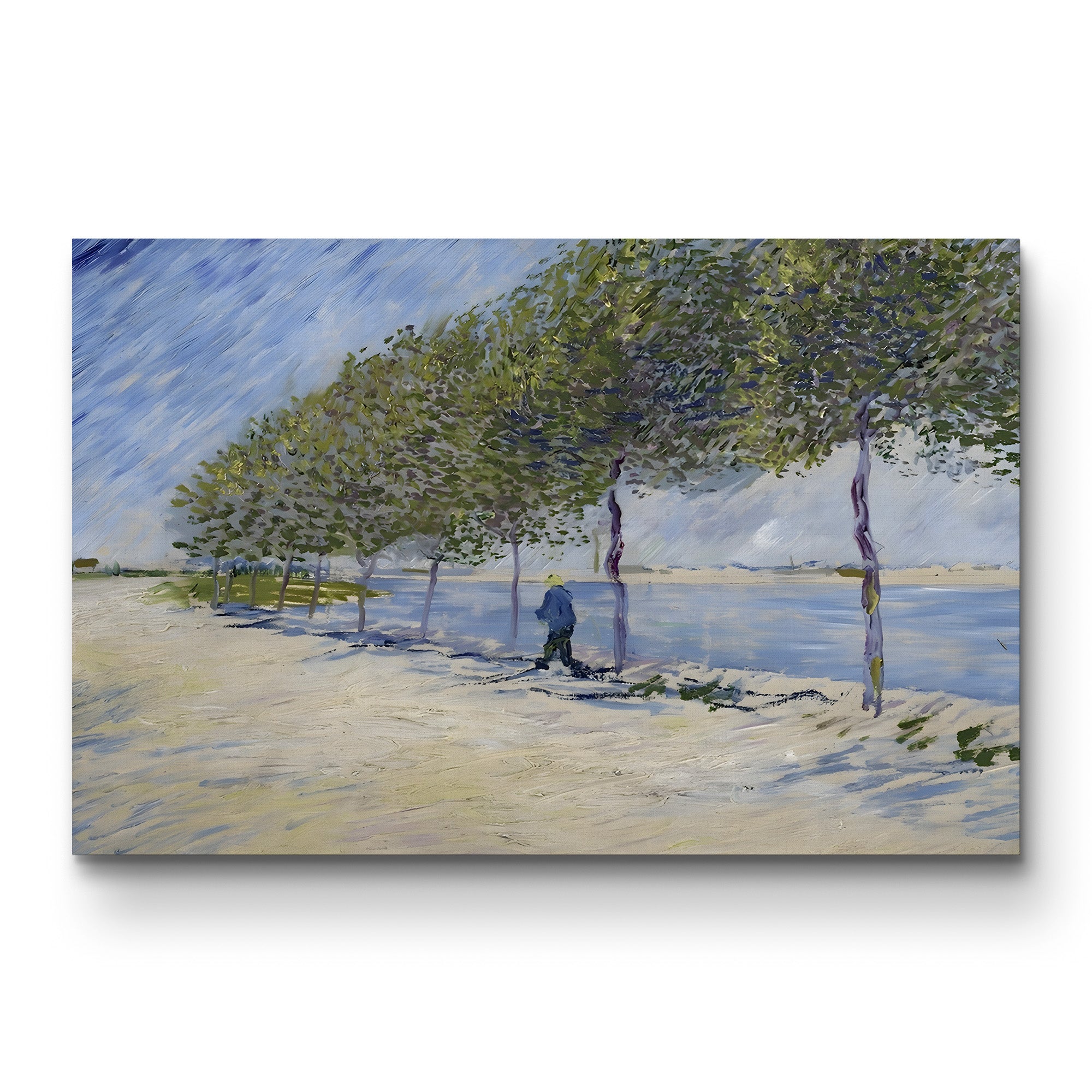 Les Quais de Seine, Paris, 1887 – Vincent van Gogh Wall Art | Post-Impressionist Cityscape Canvas Print