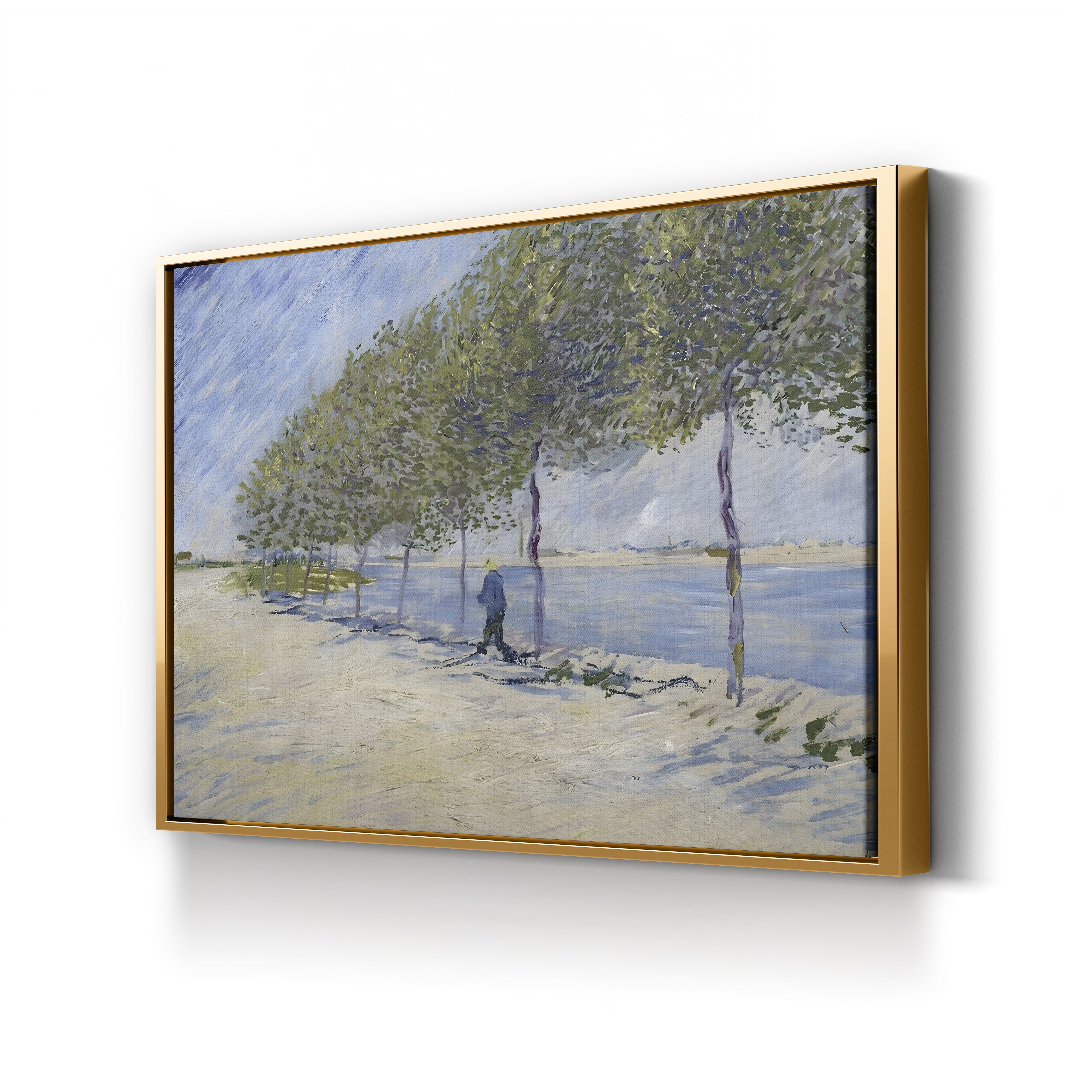 Les Quais de Seine, Paris, 1887 – Vincent van Gogh Wall Art | Post-Impressionist Cityscape Canvas Print