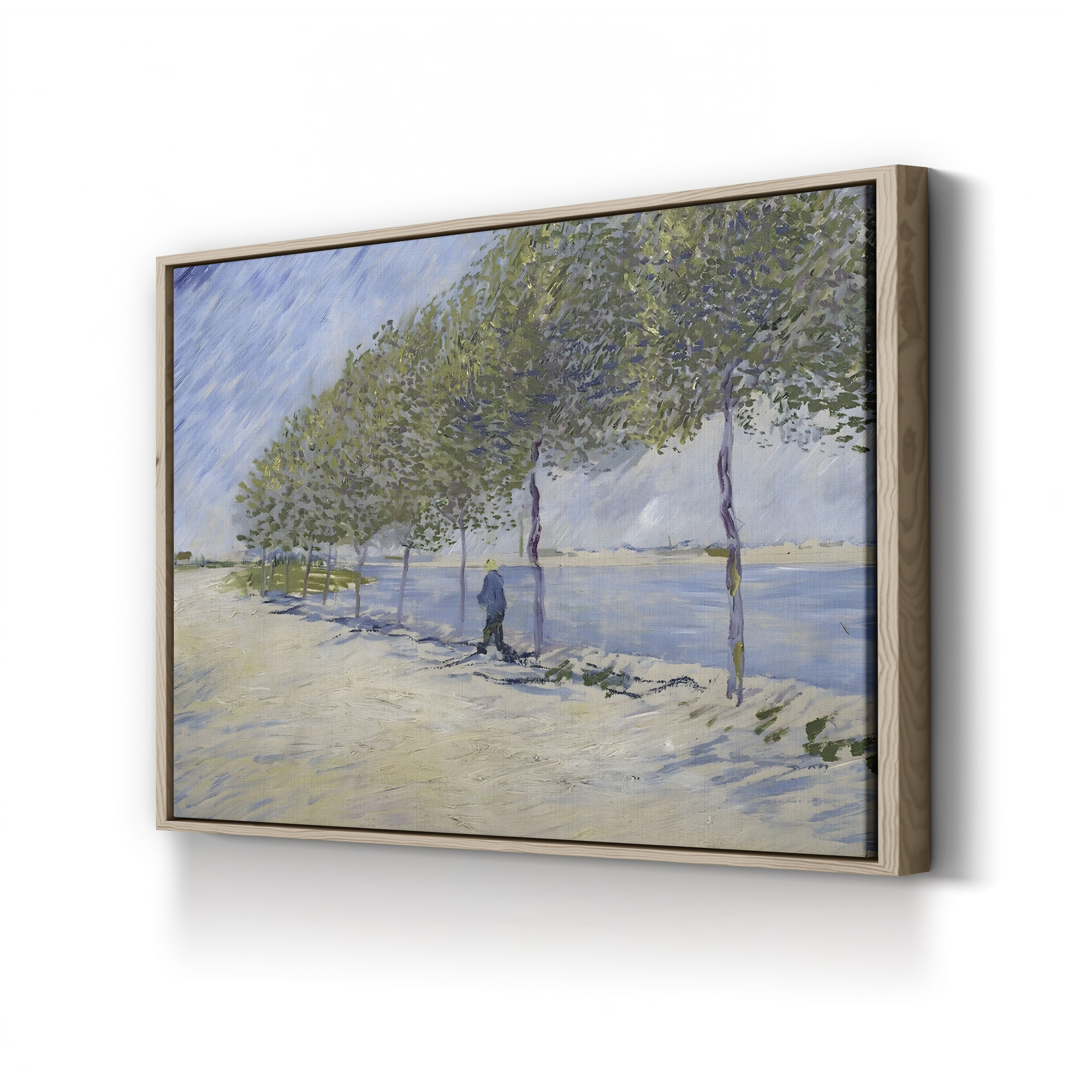Les Quais de Seine, Paris, 1887 – Vincent van Gogh Wall Art | Post-Impressionist Cityscape Canvas Print