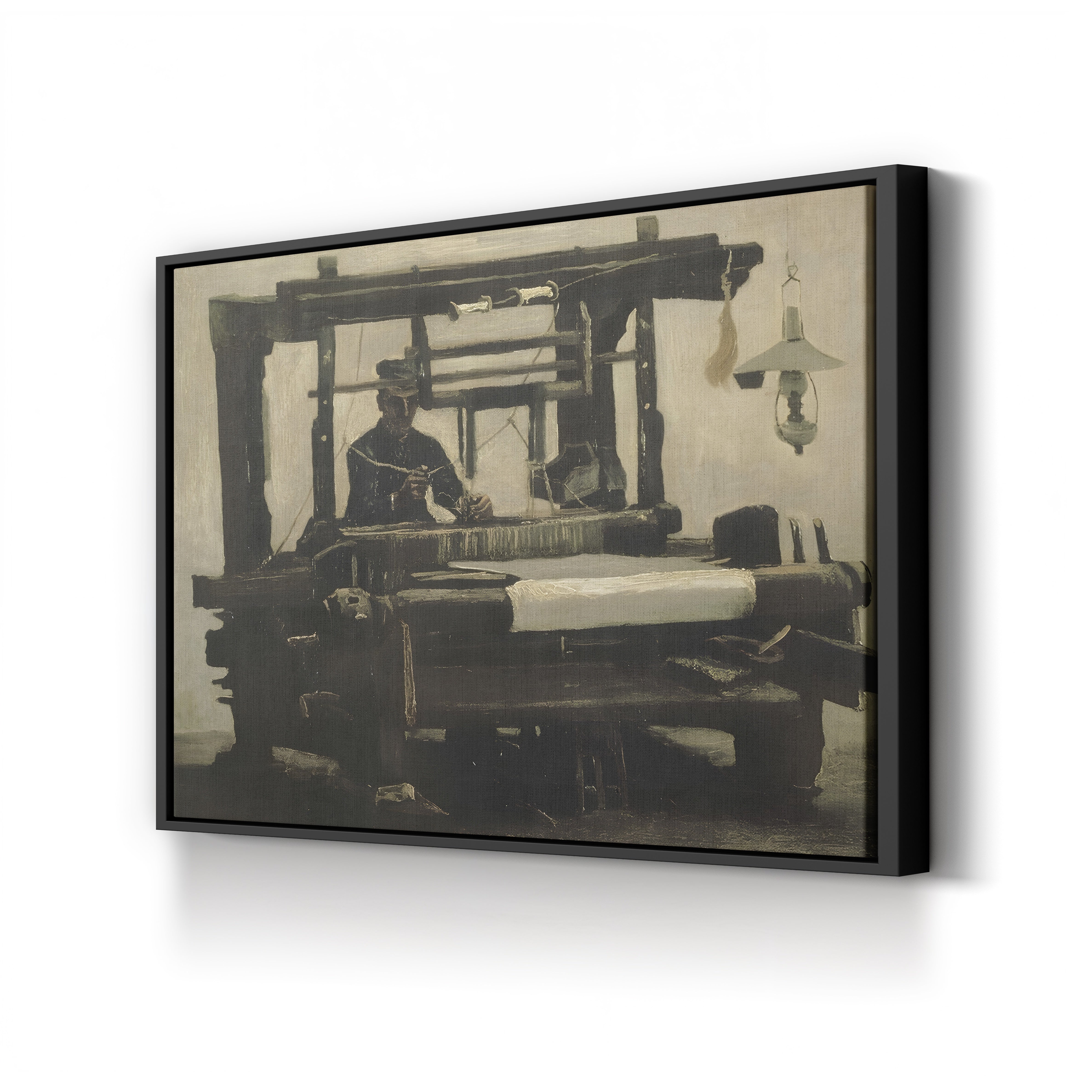 Loom with Weaver, 1884 – Vincent van Gogh Wall Art | Early Dutch Interior Canvas Print