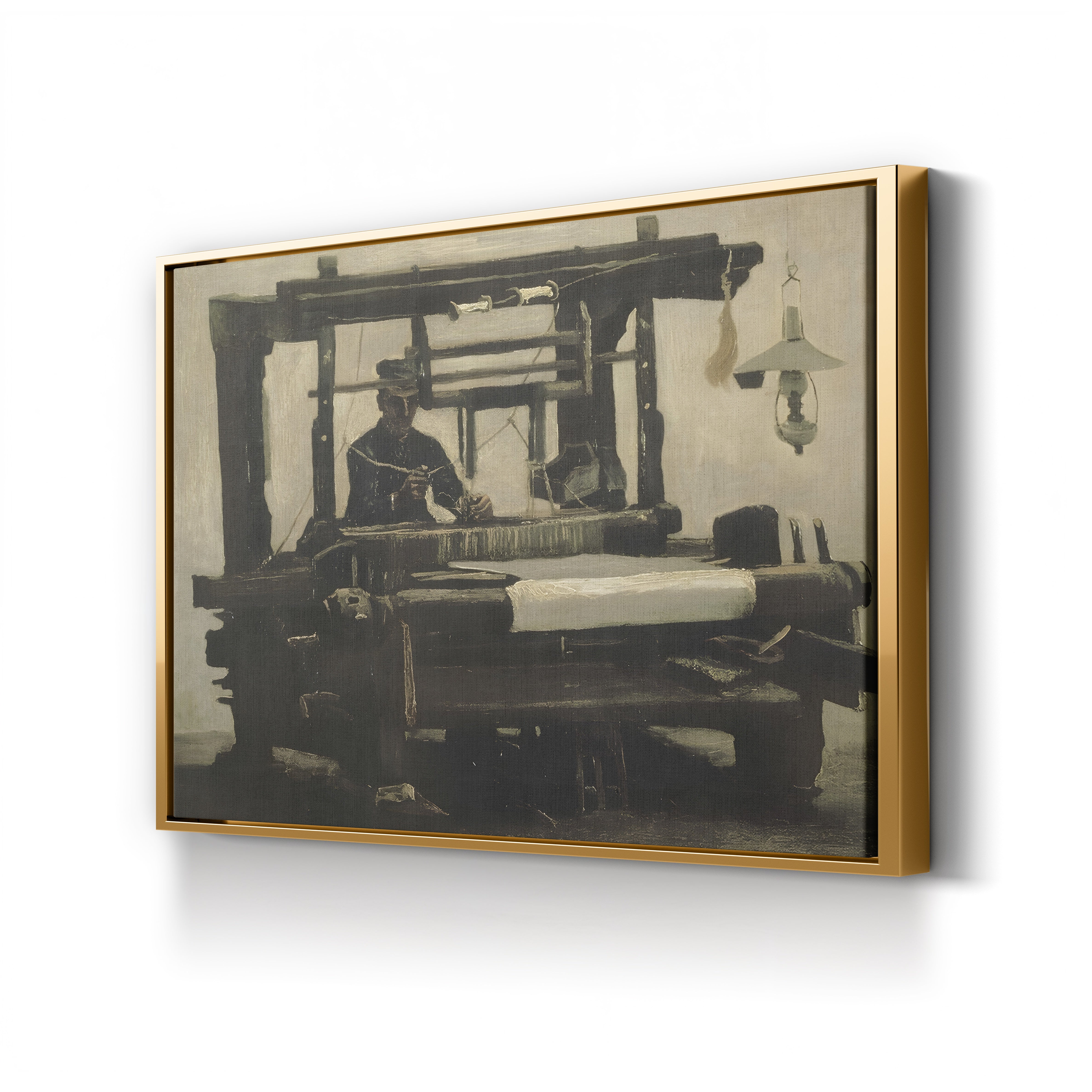 Loom with Weaver, 1884 – Vincent van Gogh Wall Art | Early Dutch Interior Canvas Print