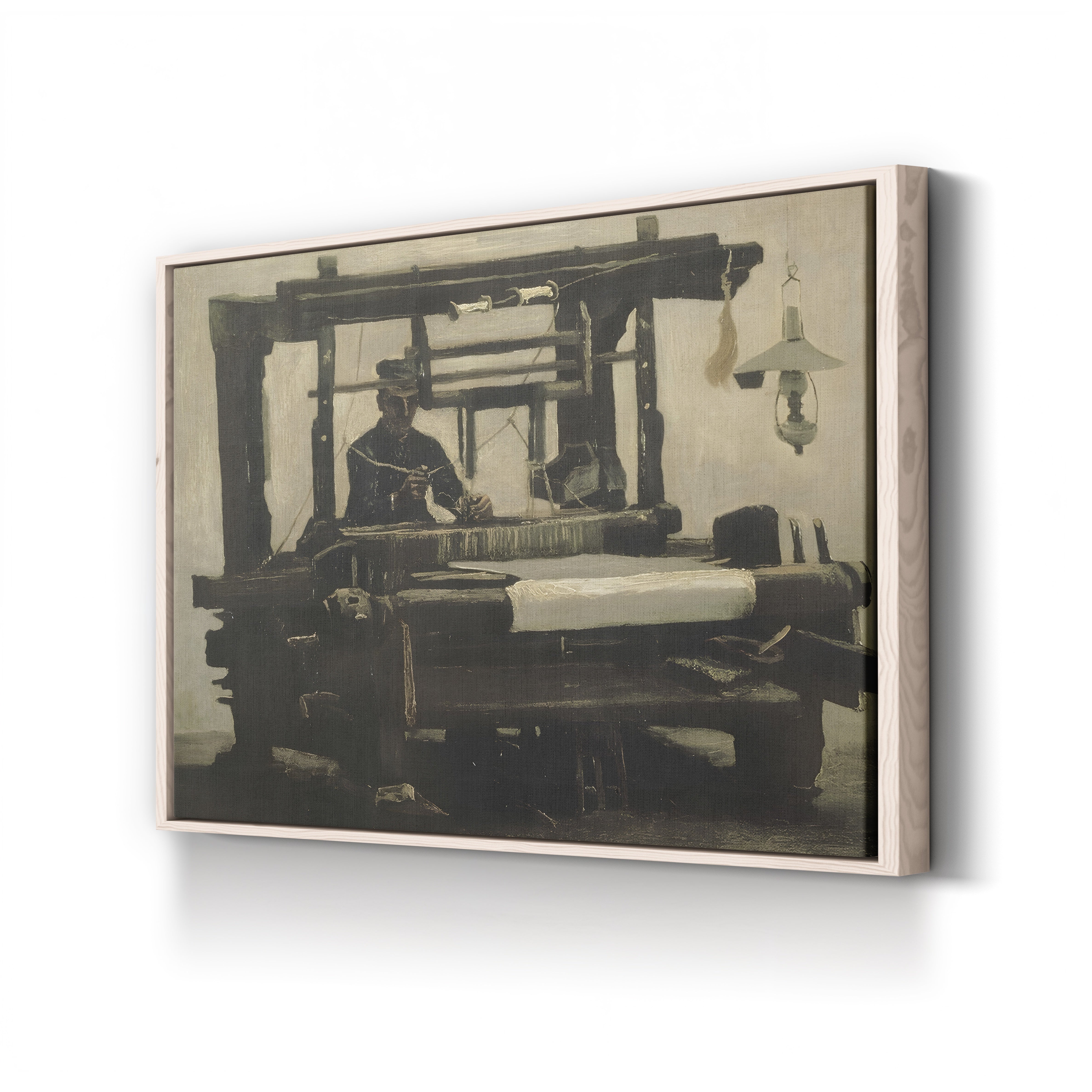 Loom with Weaver, 1884 – Vincent van Gogh Wall Art | Early Dutch Interior Canvas Print