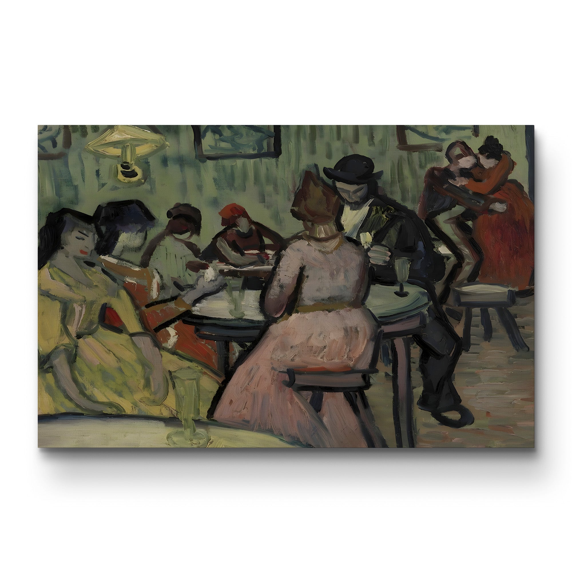 Interior Scene (Le Lupanar) – Vincent van Gogh Wall Art | Post-Impressionist Interior Canvas Print