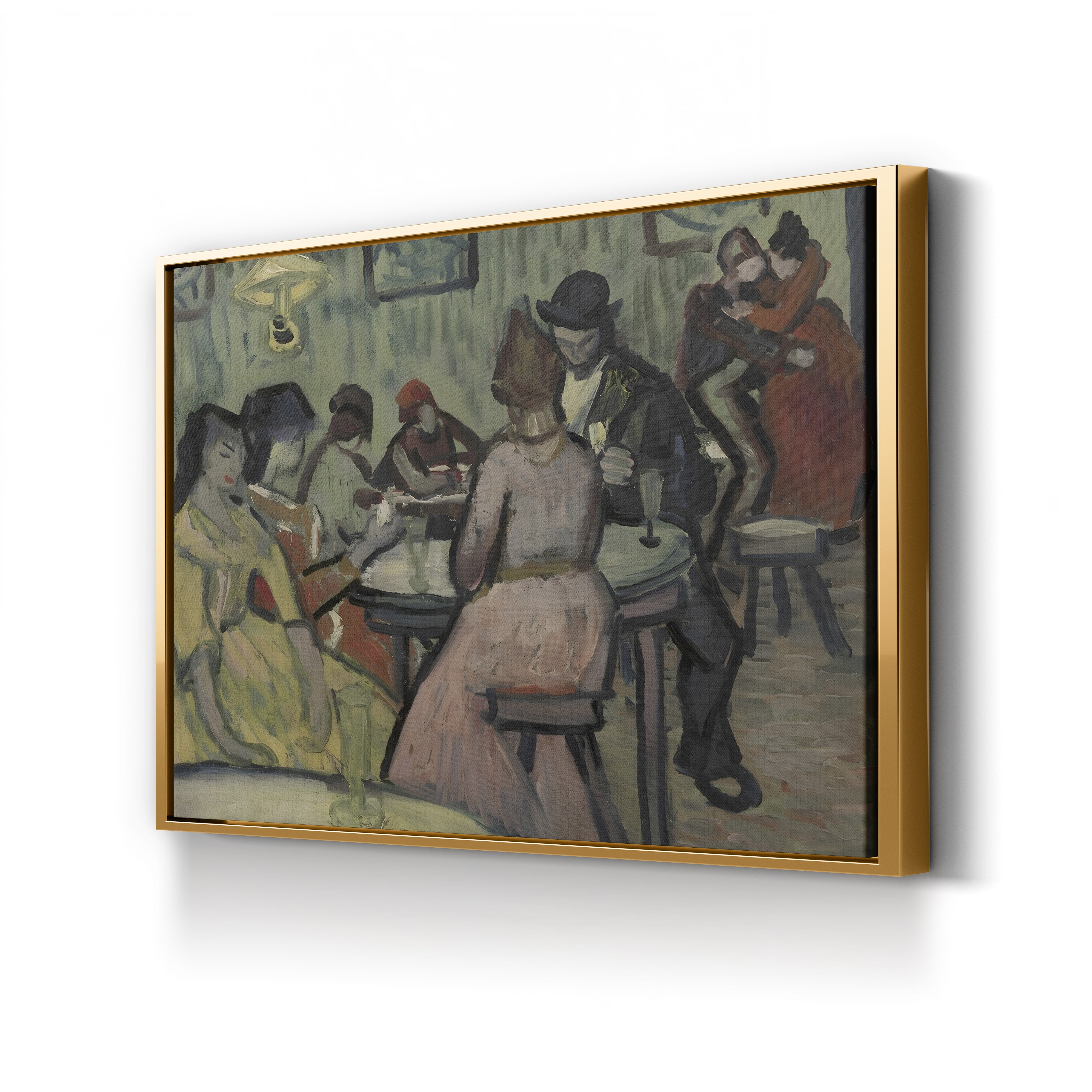 Interior Scene (Le Lupanar) – Vincent van Gogh Wall Art | Post-Impressionist Interior Canvas Print
