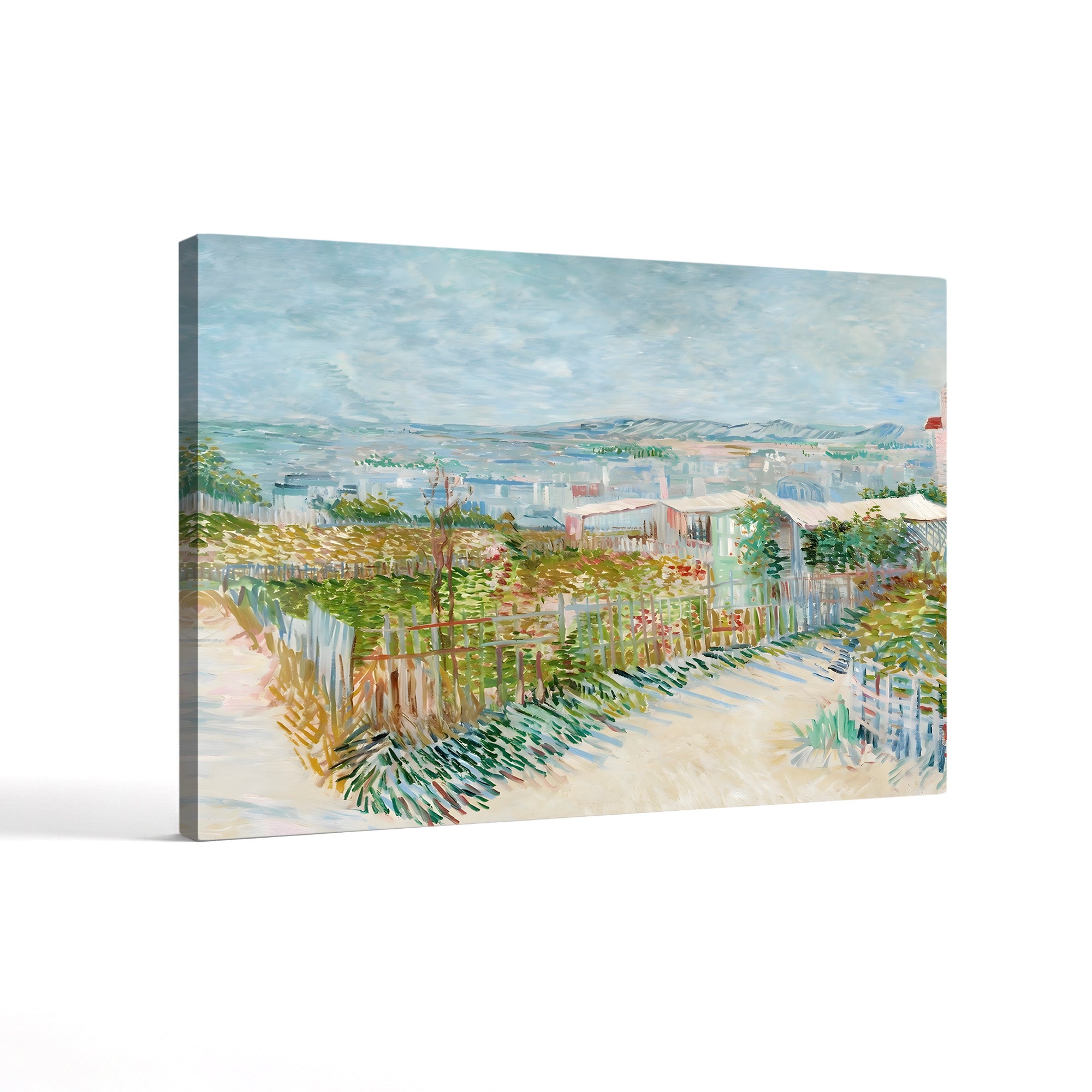 Montmartre Behind the Moulin de la Galette – Vincent van Gogh Wall Art | Post-Impressionist Paris Canvas Print