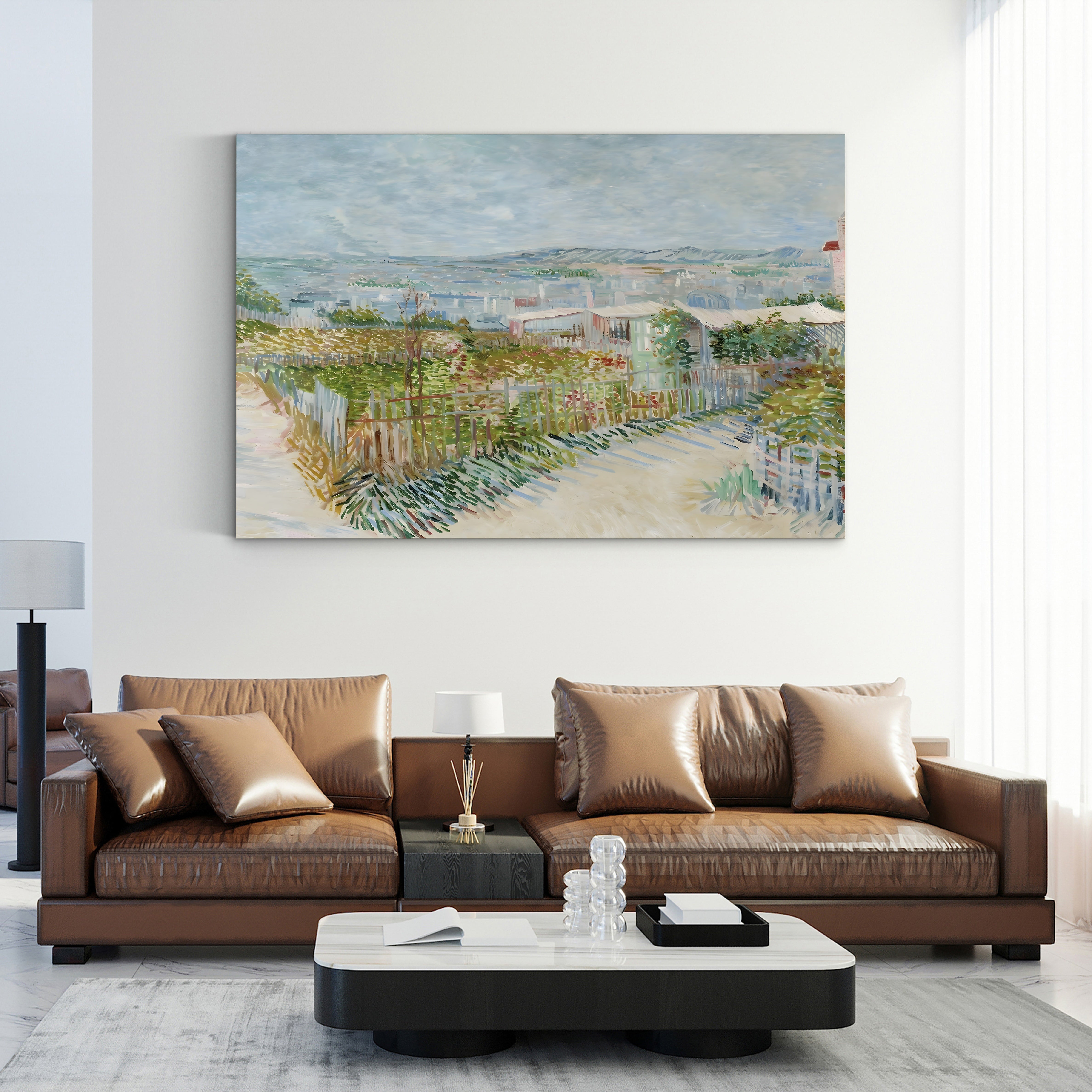 Montmartre Behind the Moulin de la Galette – Vincent van Gogh Wall Art | Post-Impressionist Paris Canvas Print