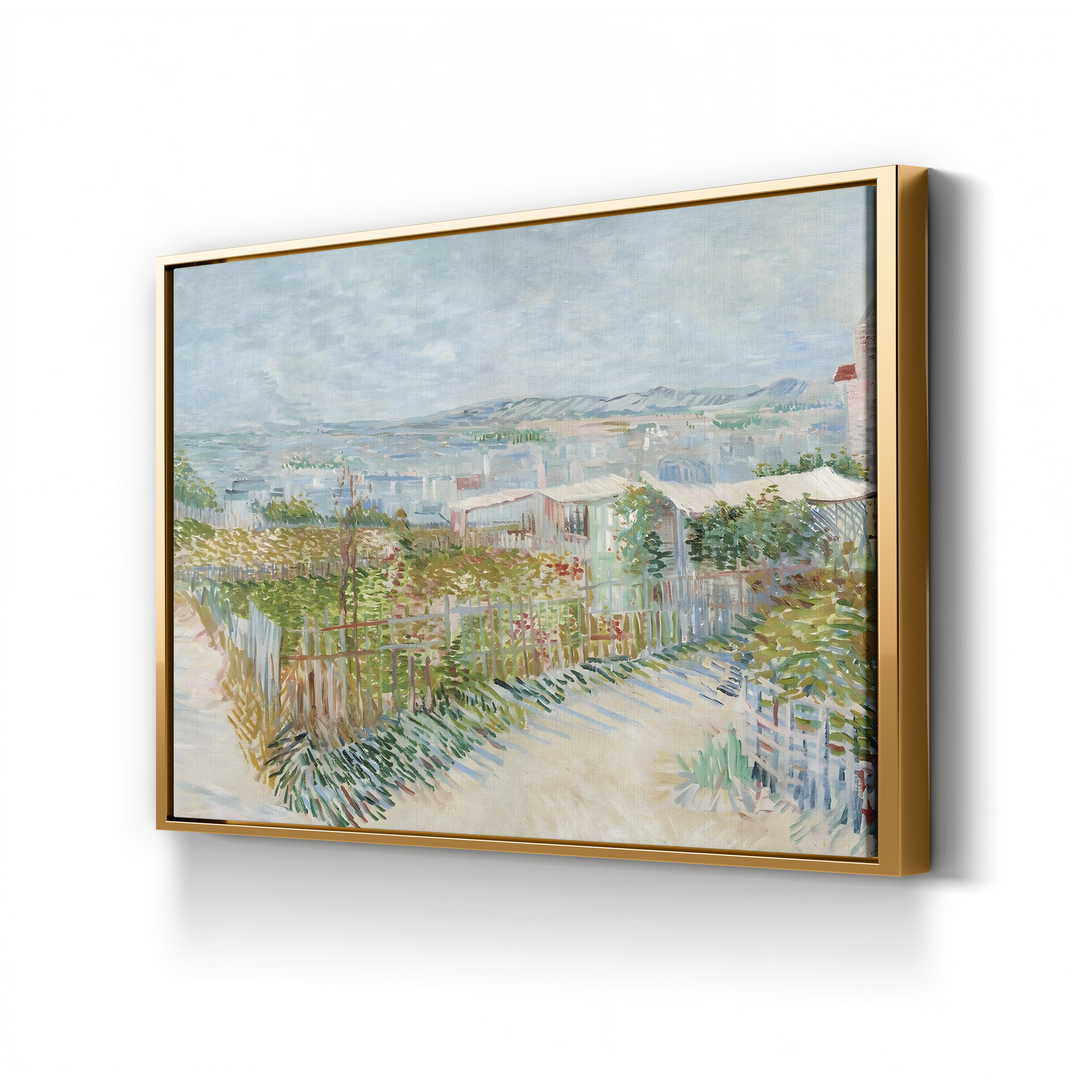 Montmartre Behind the Moulin de la Galette – Vincent van Gogh Wall Art | Post-Impressionist Paris Canvas Print