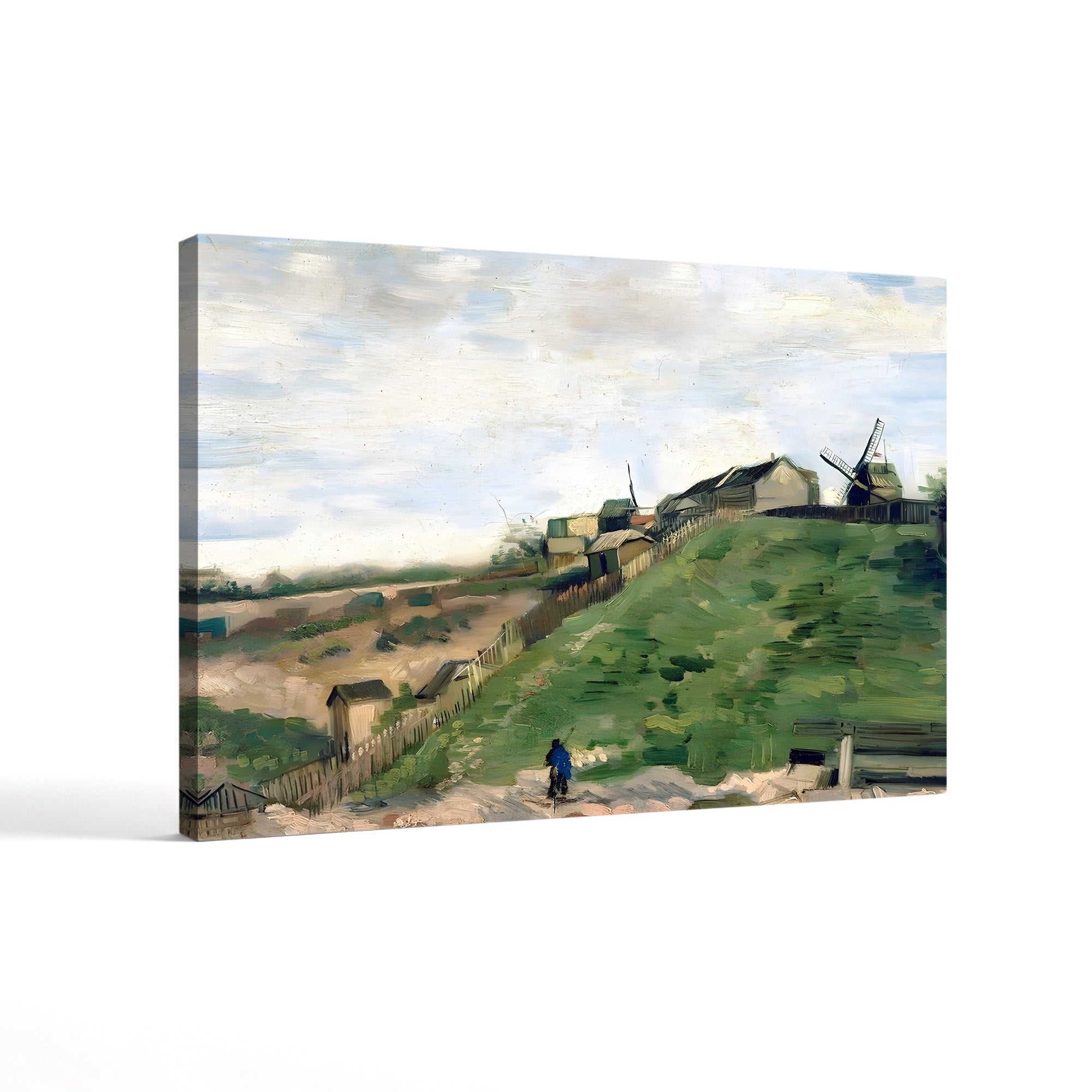 Montmartre Hill with Stone Quarry – Vincent van Gogh Wall Art | Post-Impressionist Paris Canvas Print
