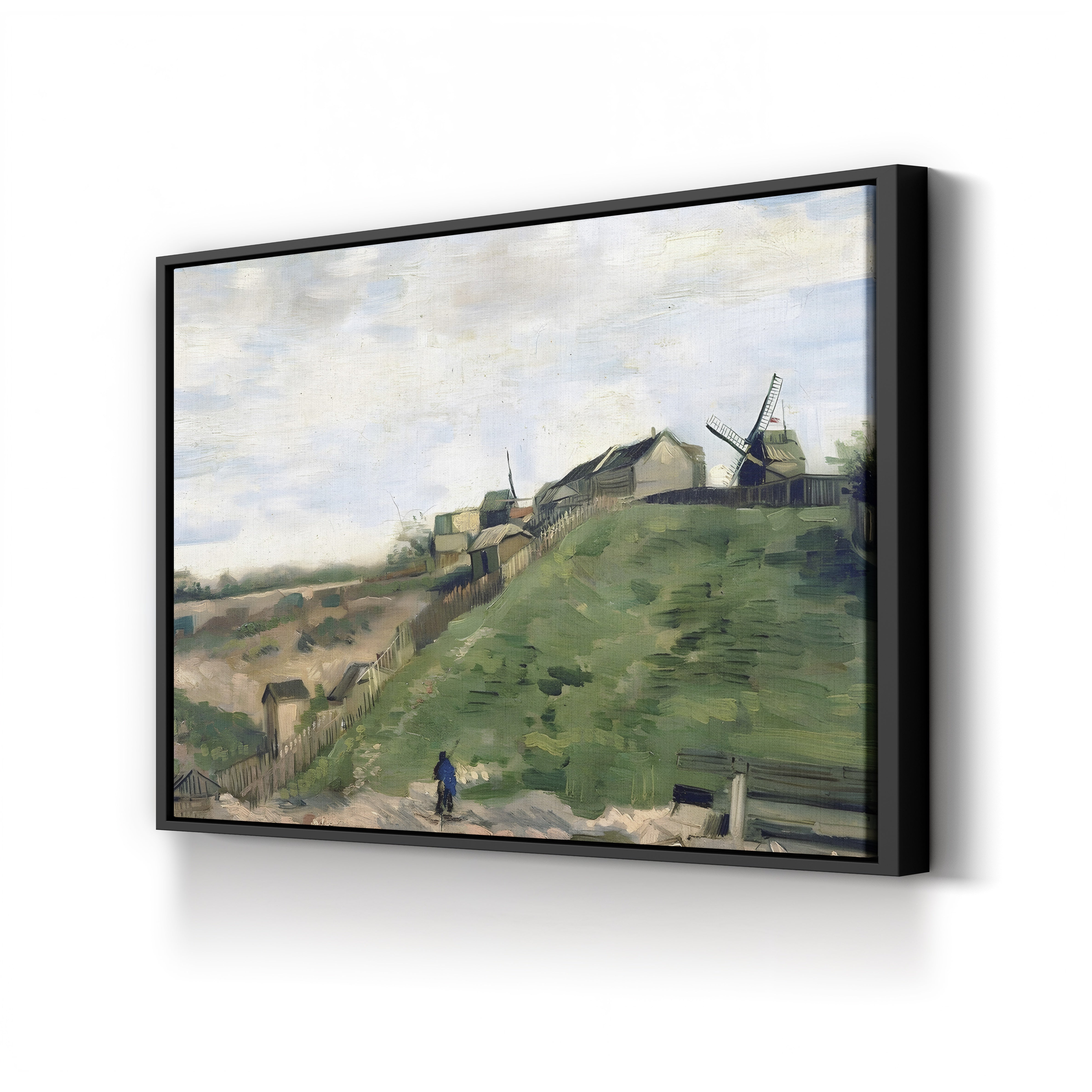 Montmartre Hill with Stone Quarry – Vincent van Gogh Wall Art | Post-Impressionist Paris Canvas Print