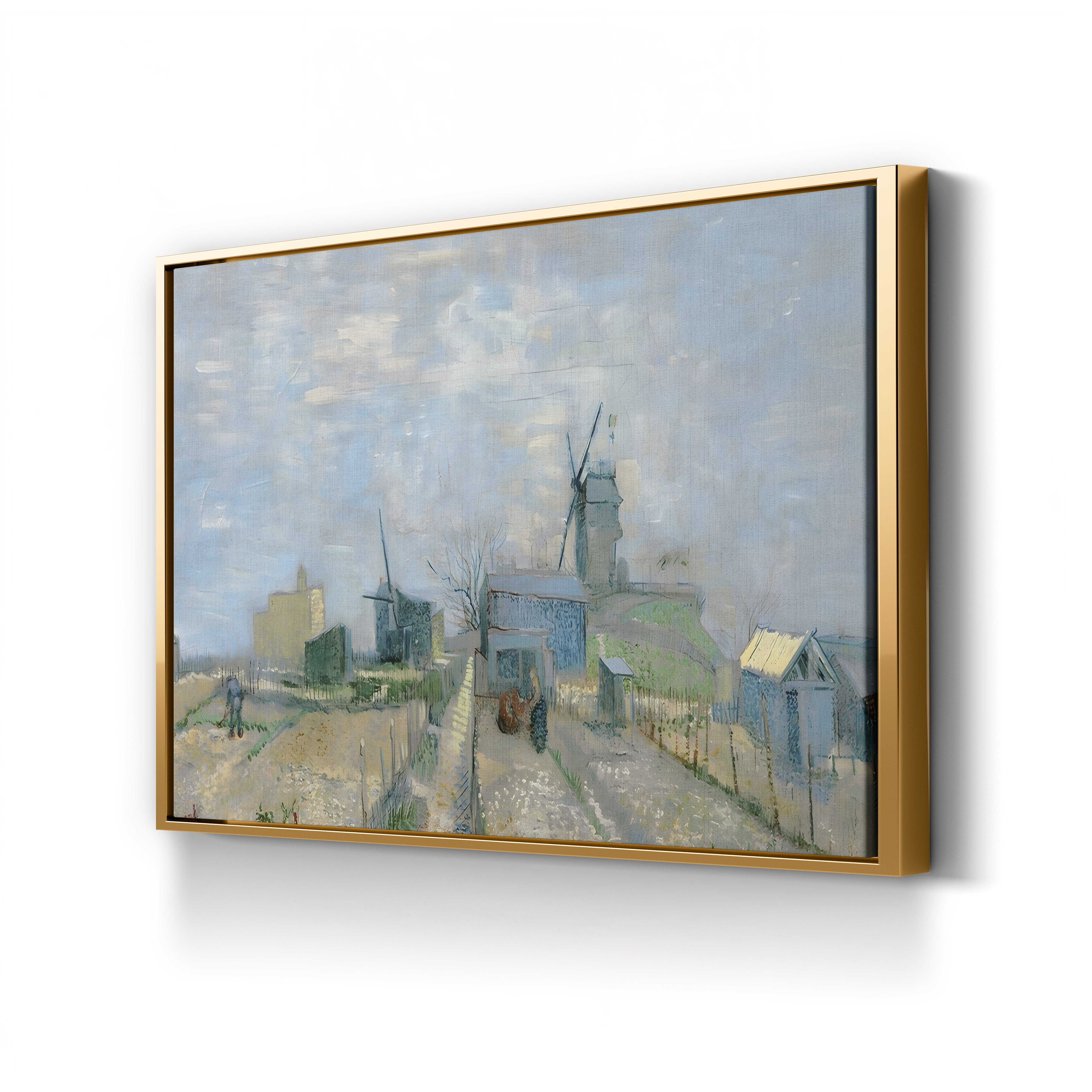 Montmartre: Mills and Vegetable Gardens, 1887 – Vincent van Gogh Wall Art | Post-Impressionist Paris Canvas Print