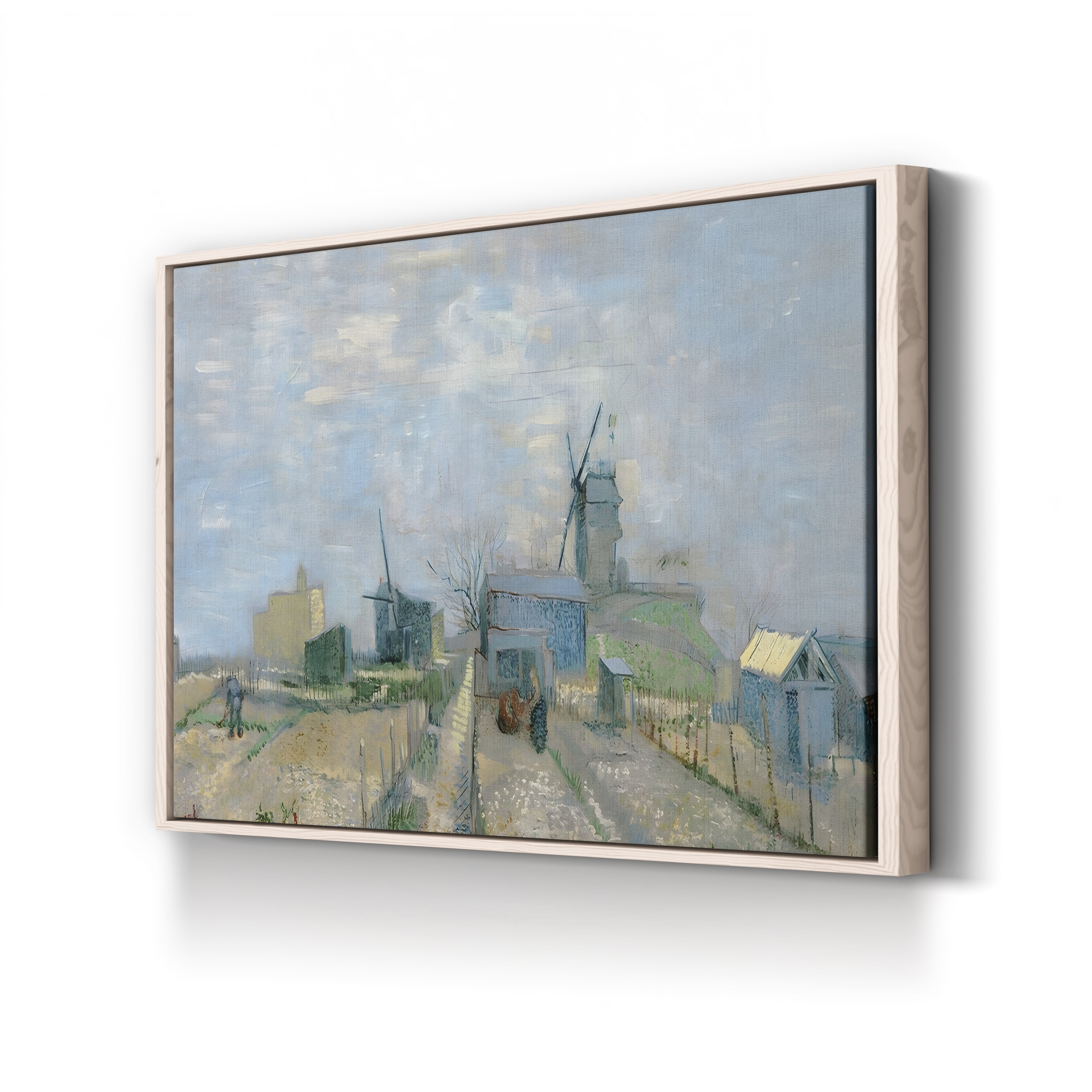 Montmartre: Mills and Vegetable Gardens, 1887 – Vincent van Gogh Wall Art | Post-Impressionist Paris Canvas Print