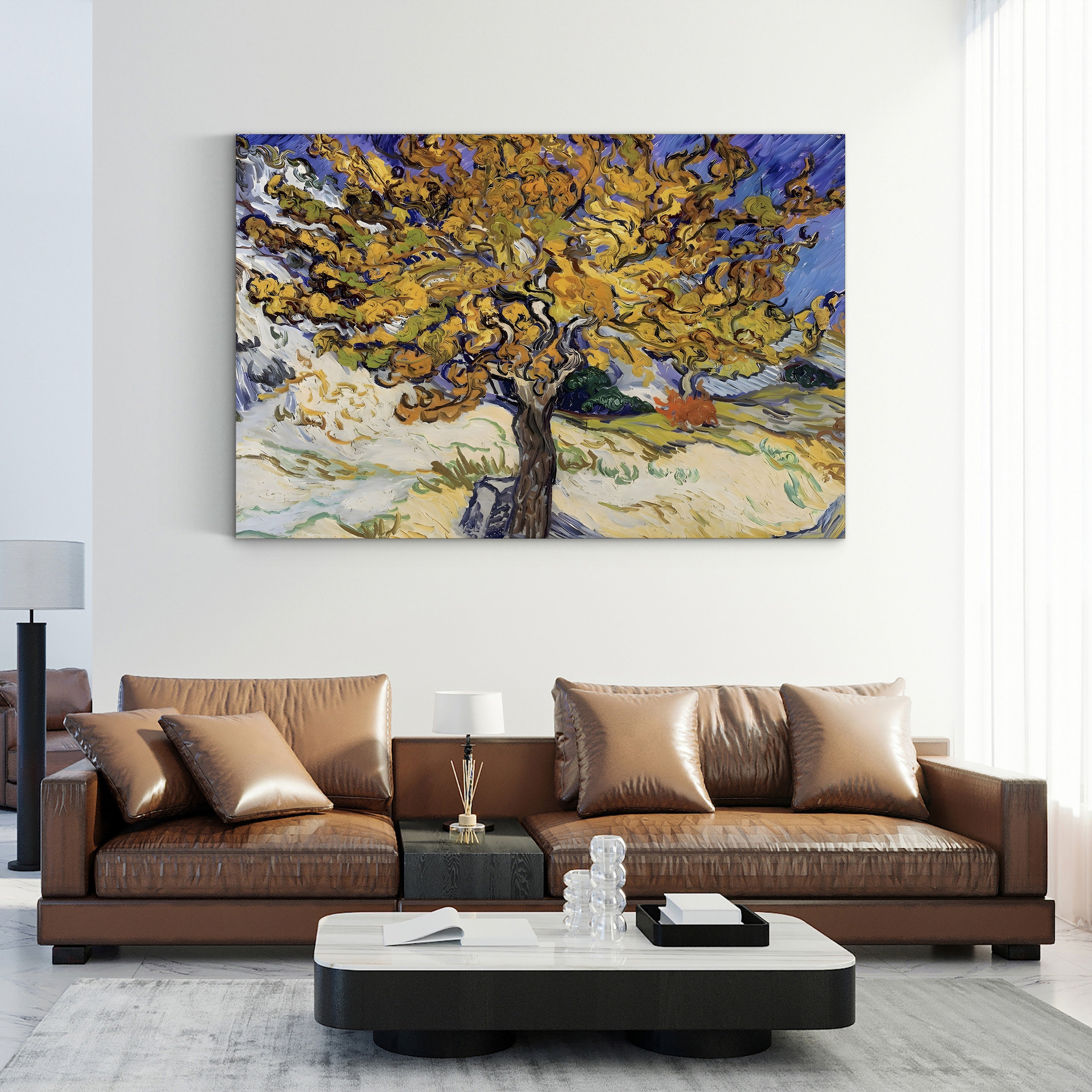Mulberry Tree, 1889 – Vincent van Gogh Wall Art | Post-Impressionist Autumn Canvas Print