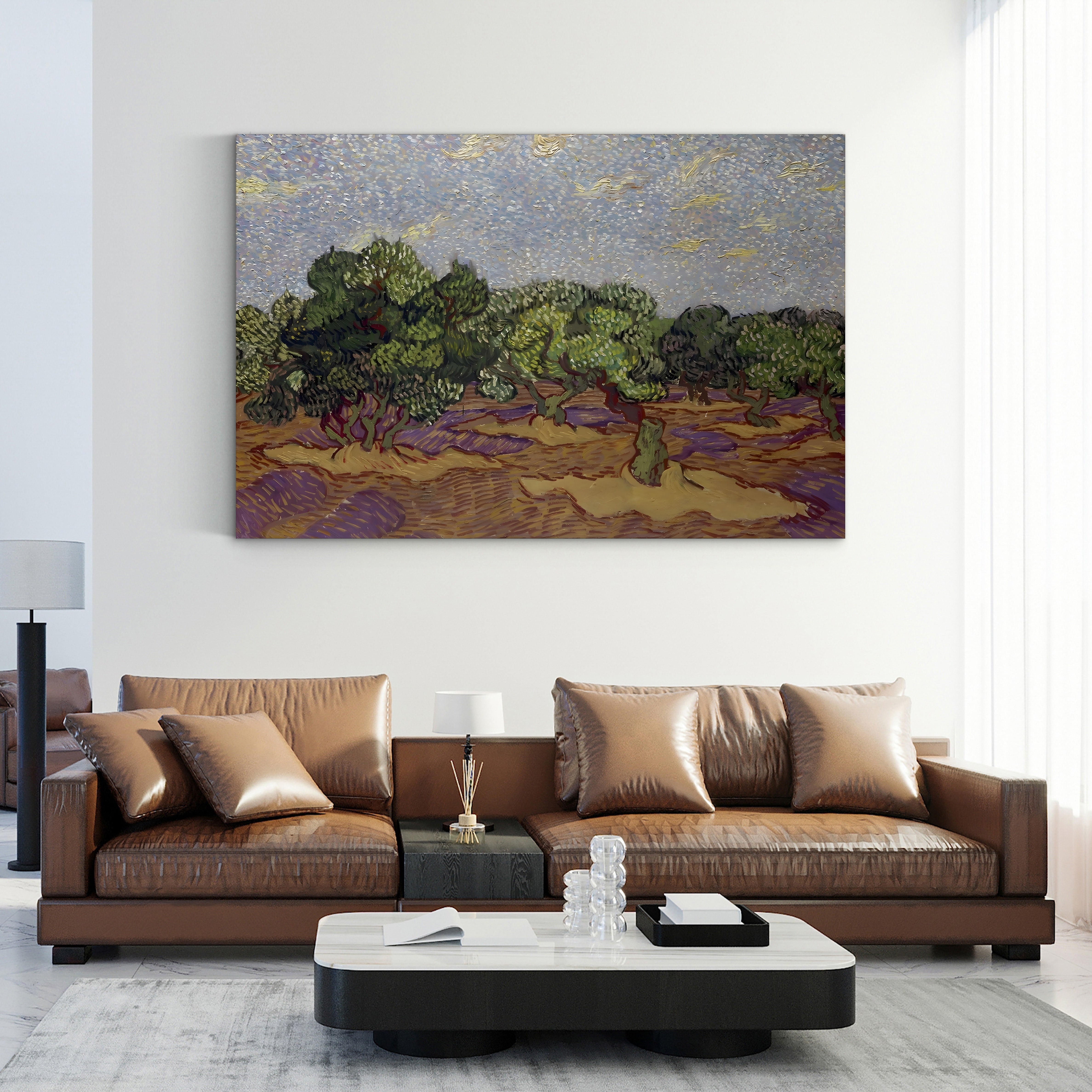 Olive Trees – Vincent van Gogh Wall Art | Post-Impressionist Provençal Canvas Print