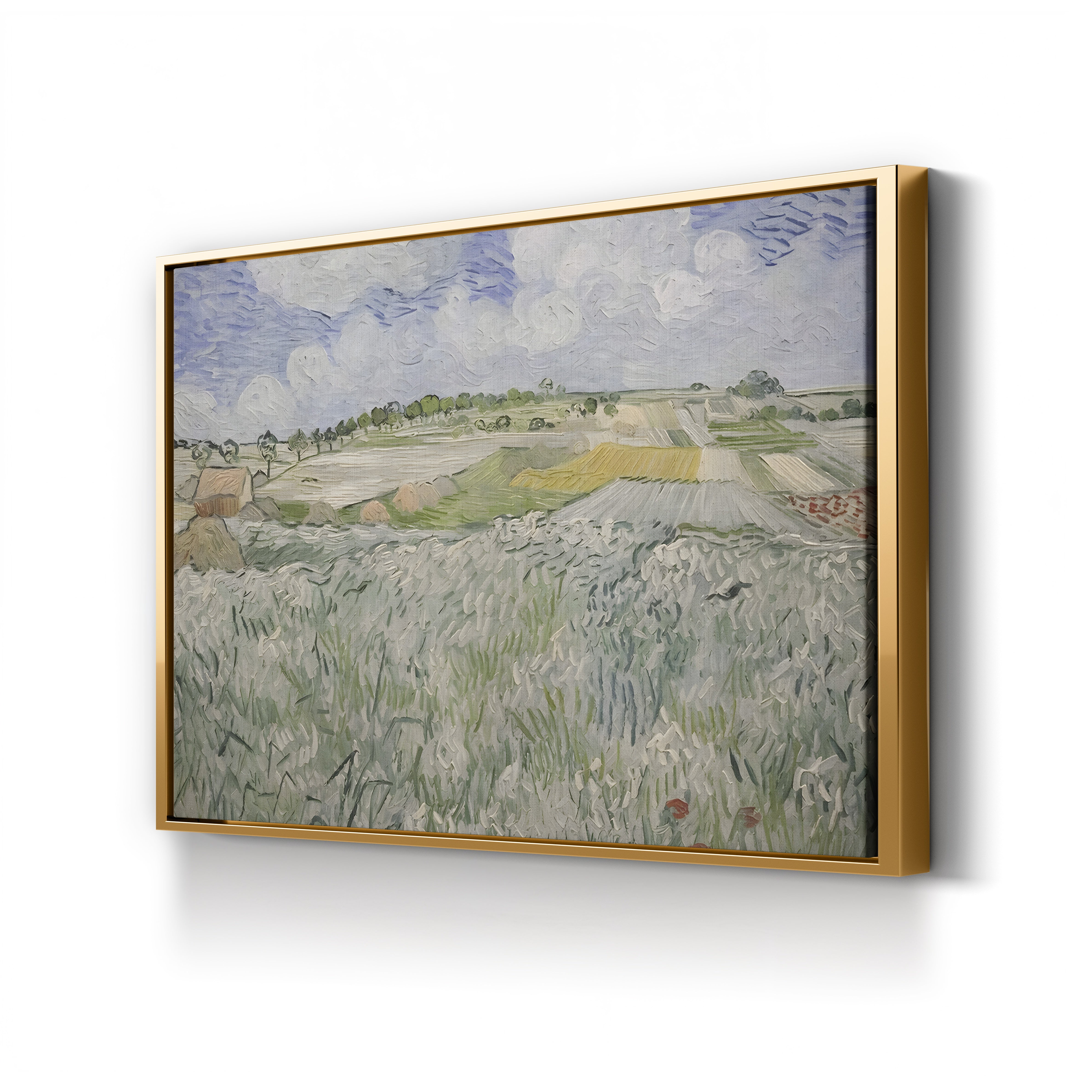 Plain Near Auvers, 1890 – Vincent van Gogh Wall Art | Post-Impressionist Landscape Canvas Print