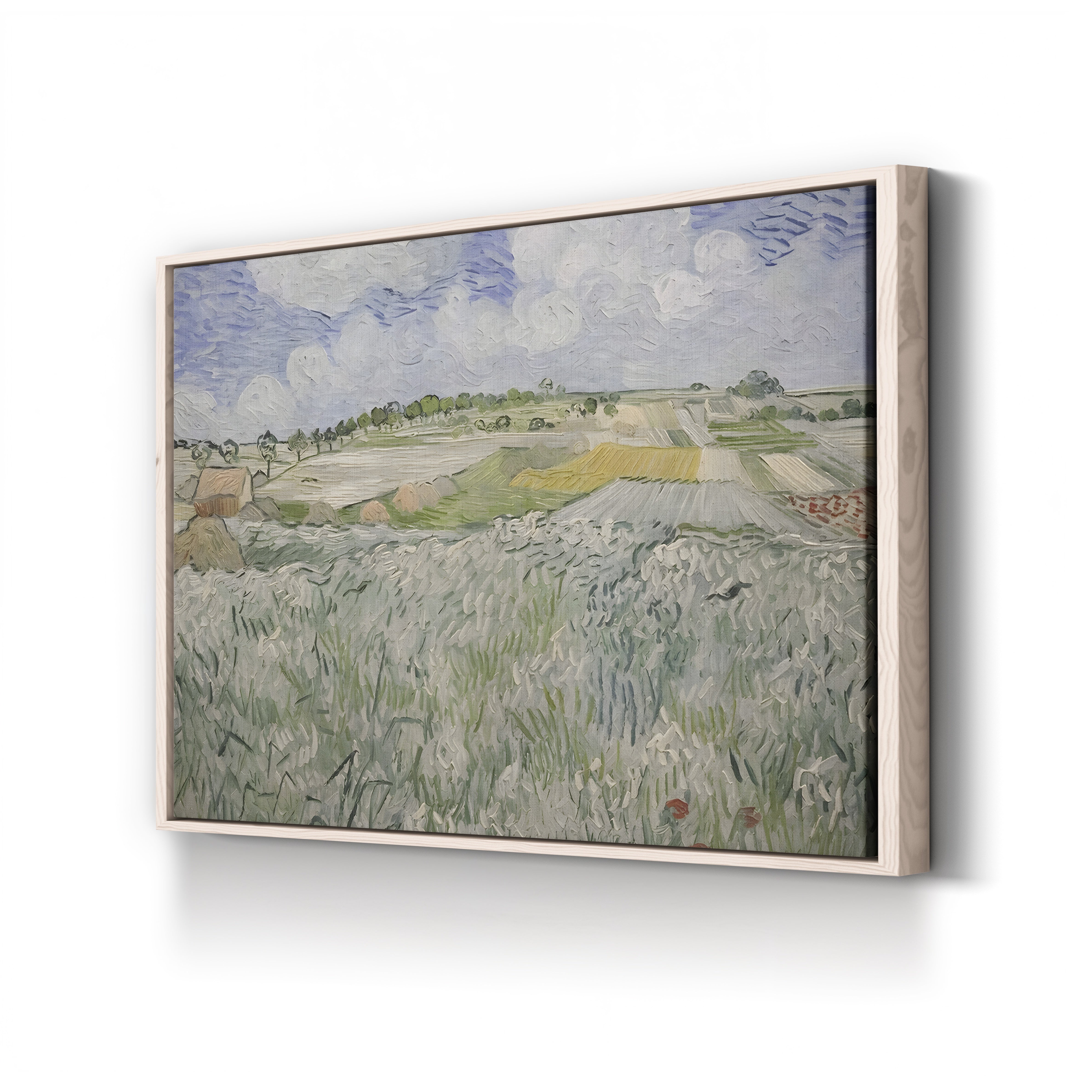 Plain Near Auvers, 1890 – Vincent van Gogh Wall Art | Post-Impressionist Landscape Canvas Print