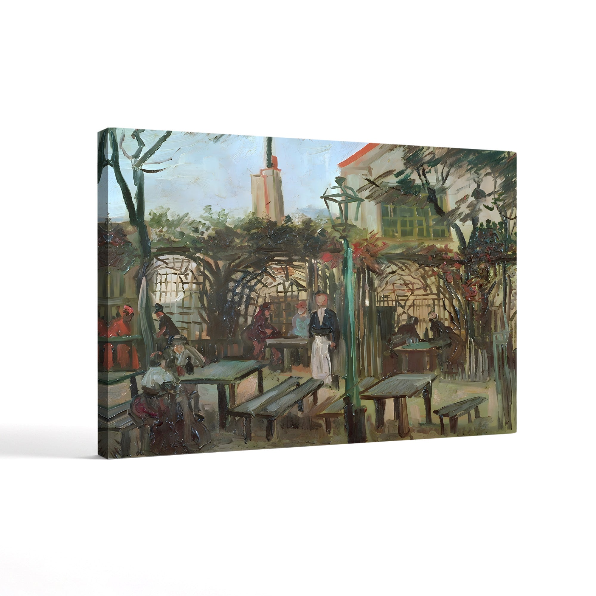 Pleasure Gardens at Montmartre, 1886 – Vincent van Gogh Wall Art | Parisian Landscape Canvas Print