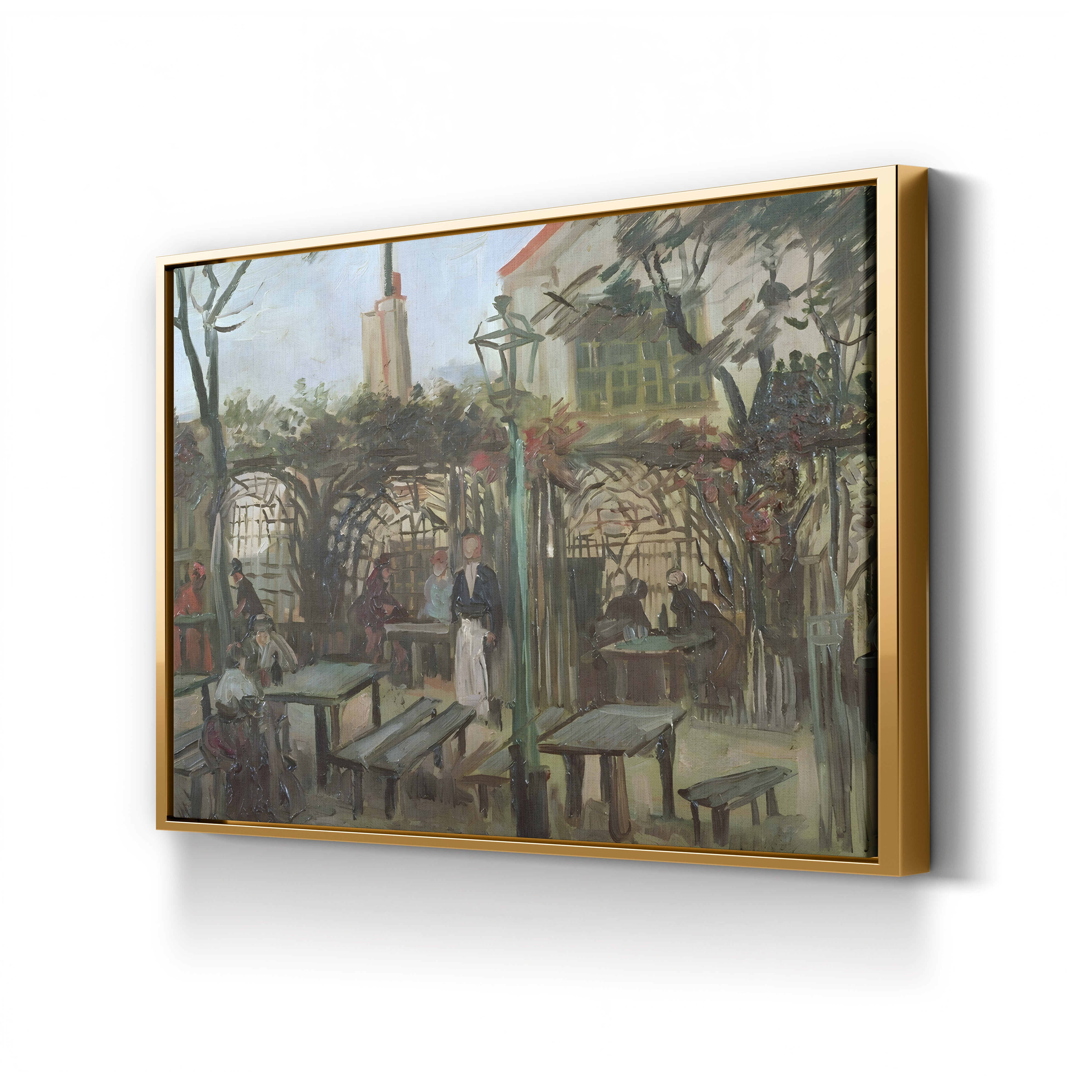 Pleasure Gardens at Montmartre, 1886 – Vincent van Gogh Wall Art | Parisian Landscape Canvas Print