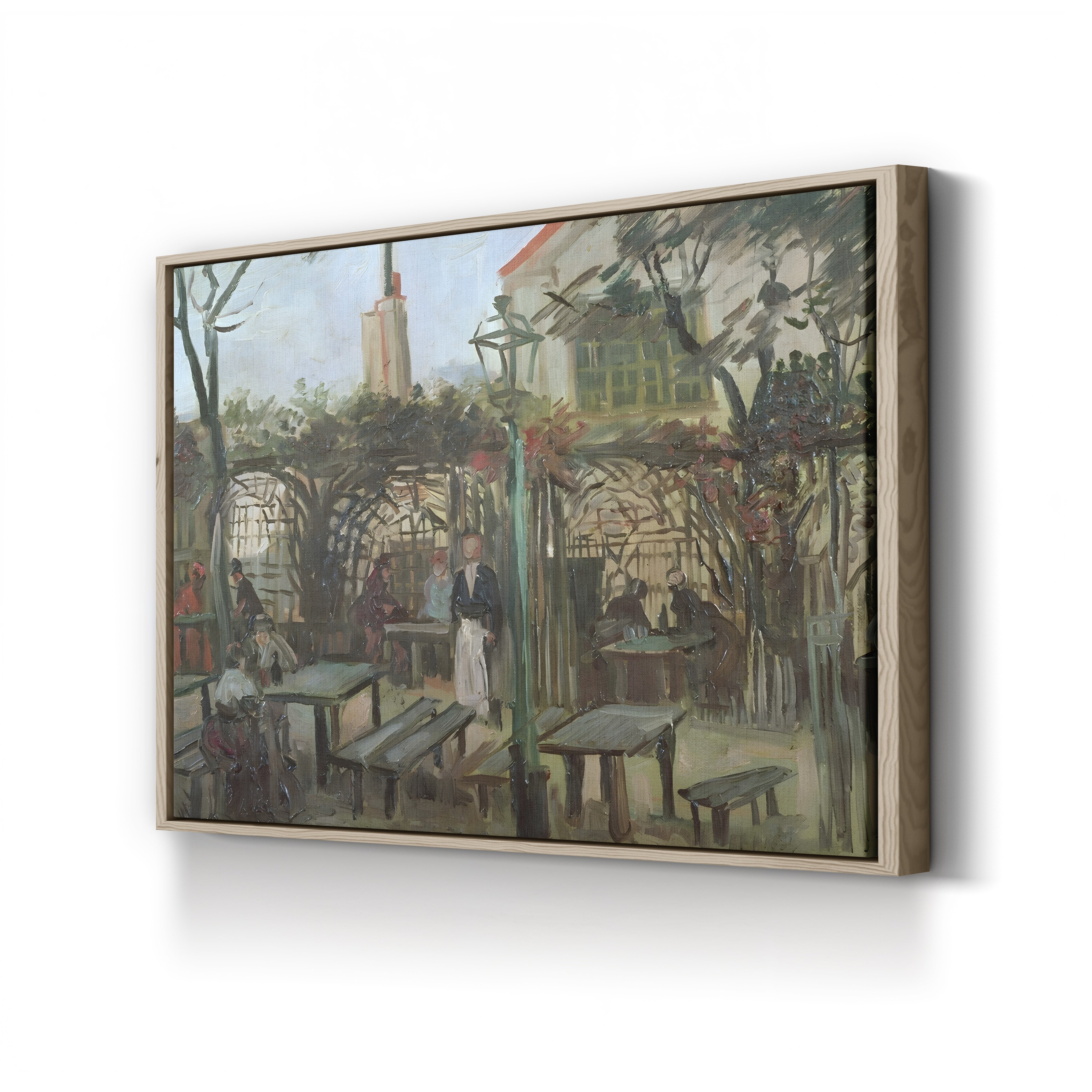 Pleasure Gardens at Montmartre, 1886 – Vincent van Gogh Wall Art | Parisian Landscape Canvas Print