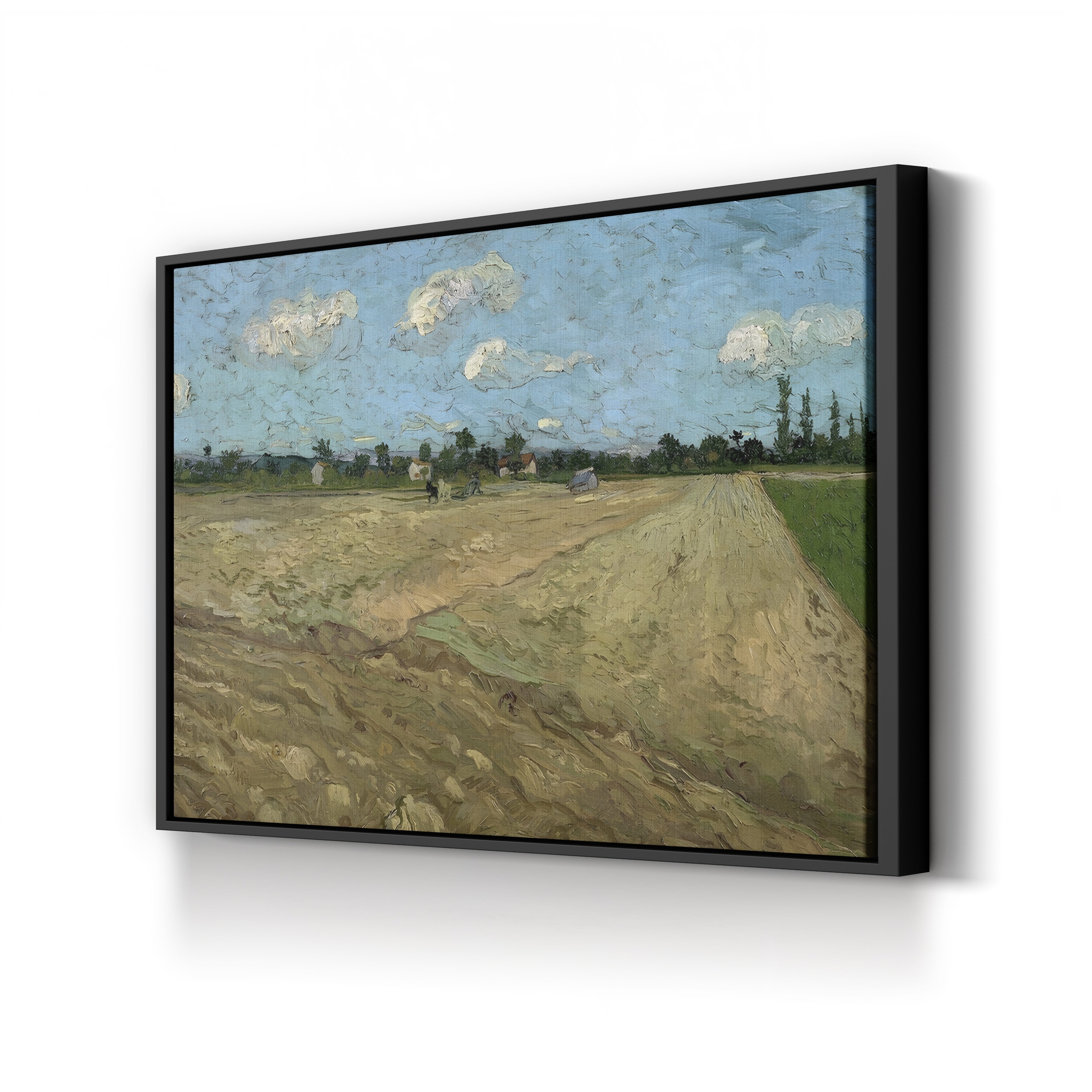 Plowed Fields at Arles, 1888 – Vincent van Gogh Wall Art | Provençal Landscape Canvas Print
