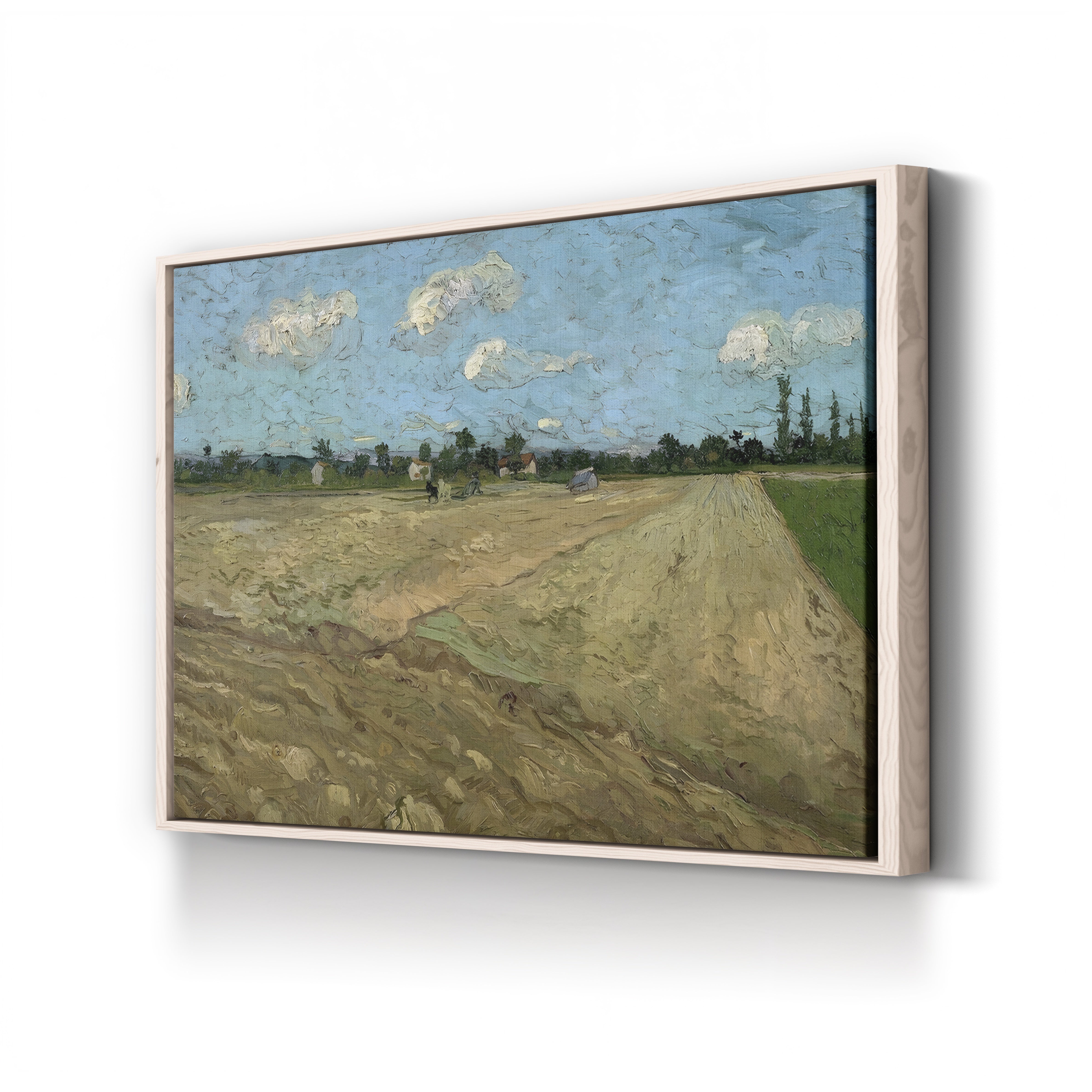 Plowed Fields at Arles, 1888 – Vincent van Gogh Wall Art | Provençal Landscape Canvas Print