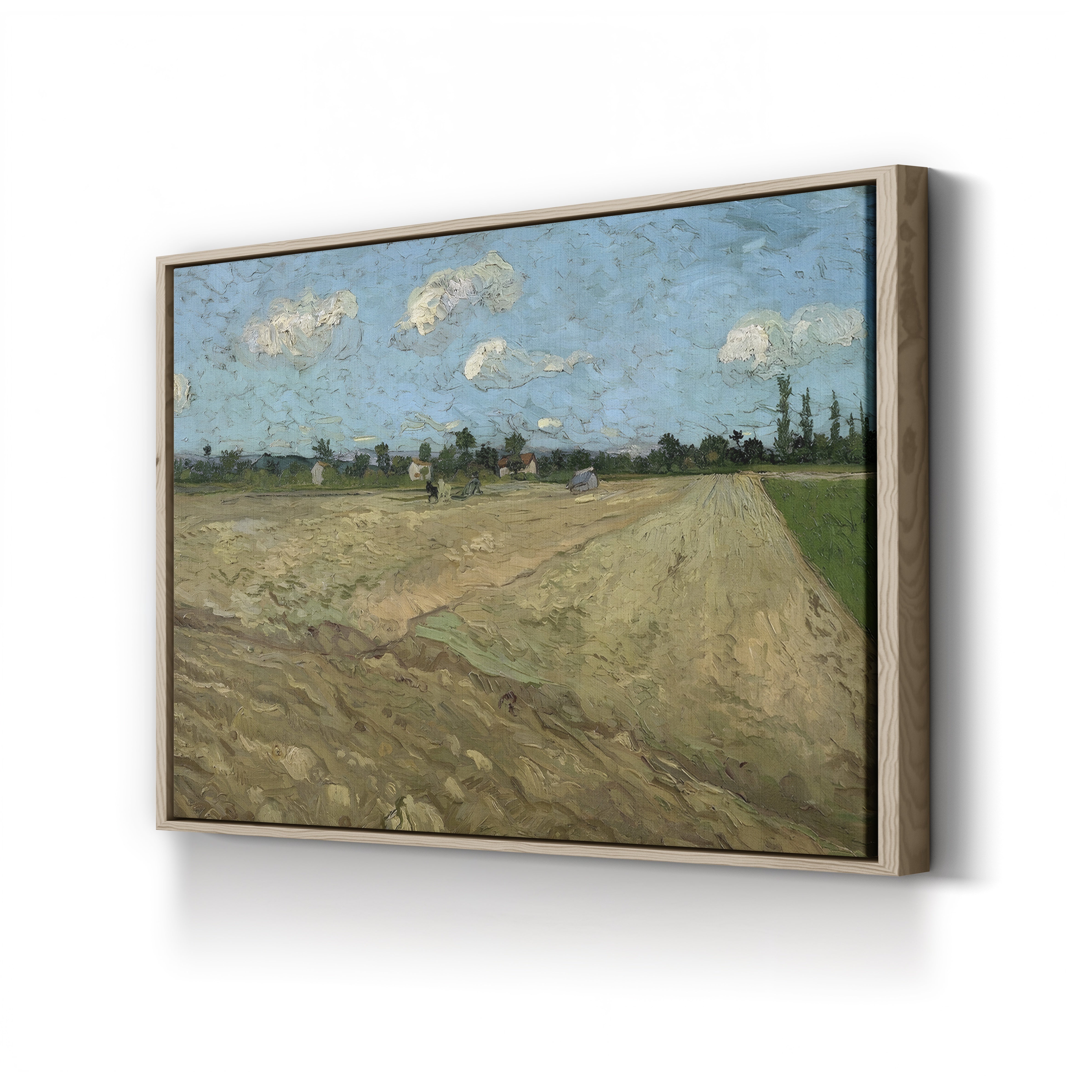 Plowed Fields at Arles, 1888 – Vincent van Gogh Wall Art | Provençal Landscape Canvas Print