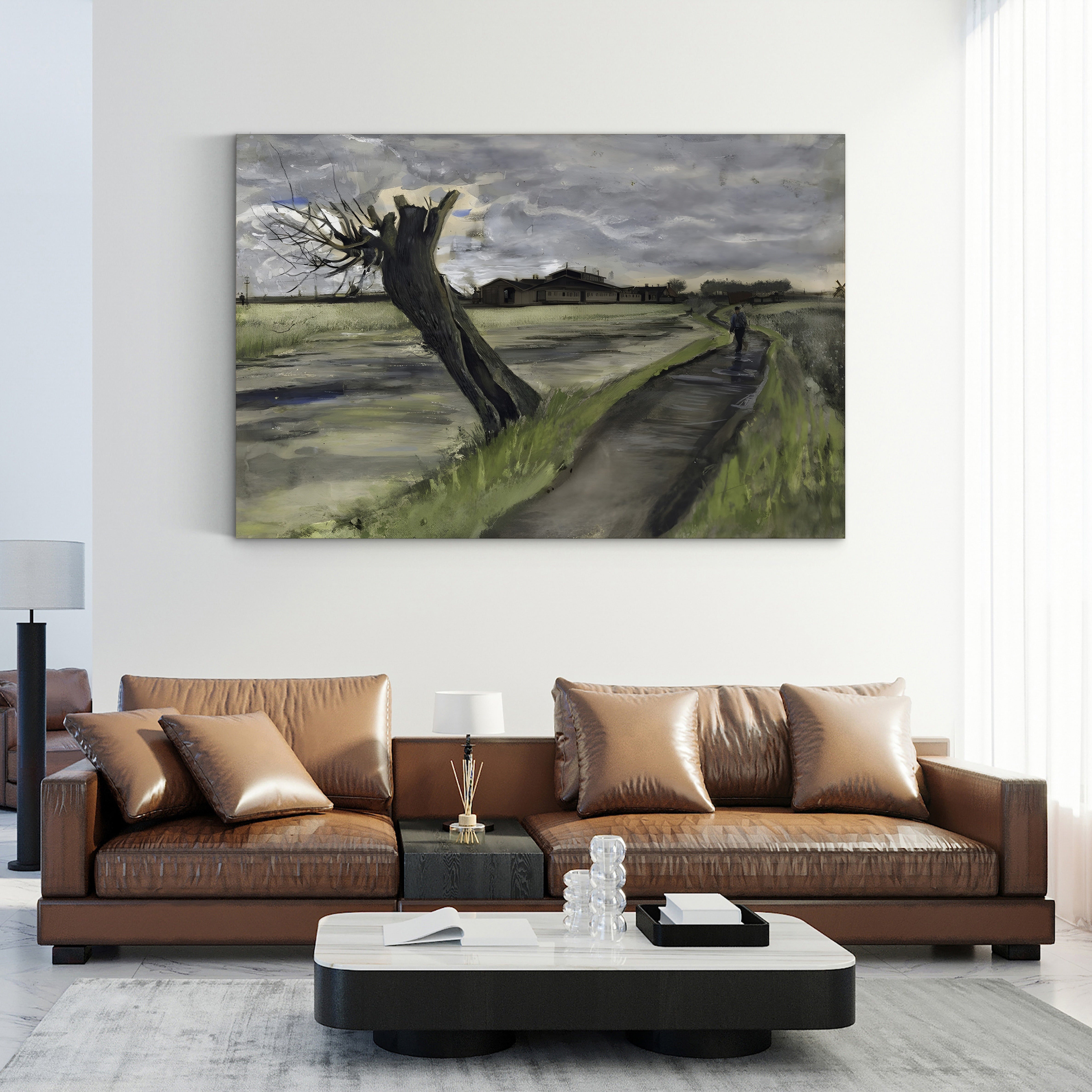 Pollard Willow (Saule Têtard), 1882 – Vincent van Gogh Wall Art | Early Dutch Landscape Canvas Print